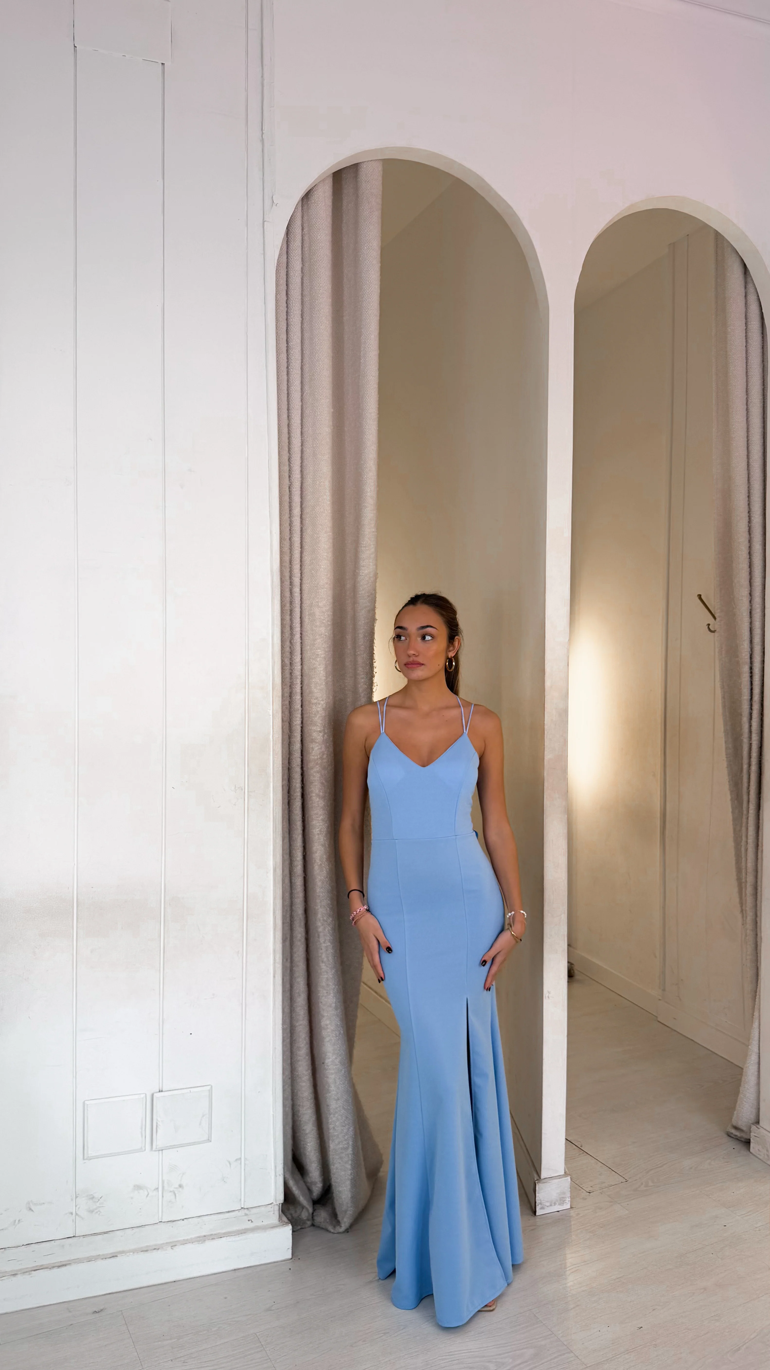Alana dress - baby blue - Image 2