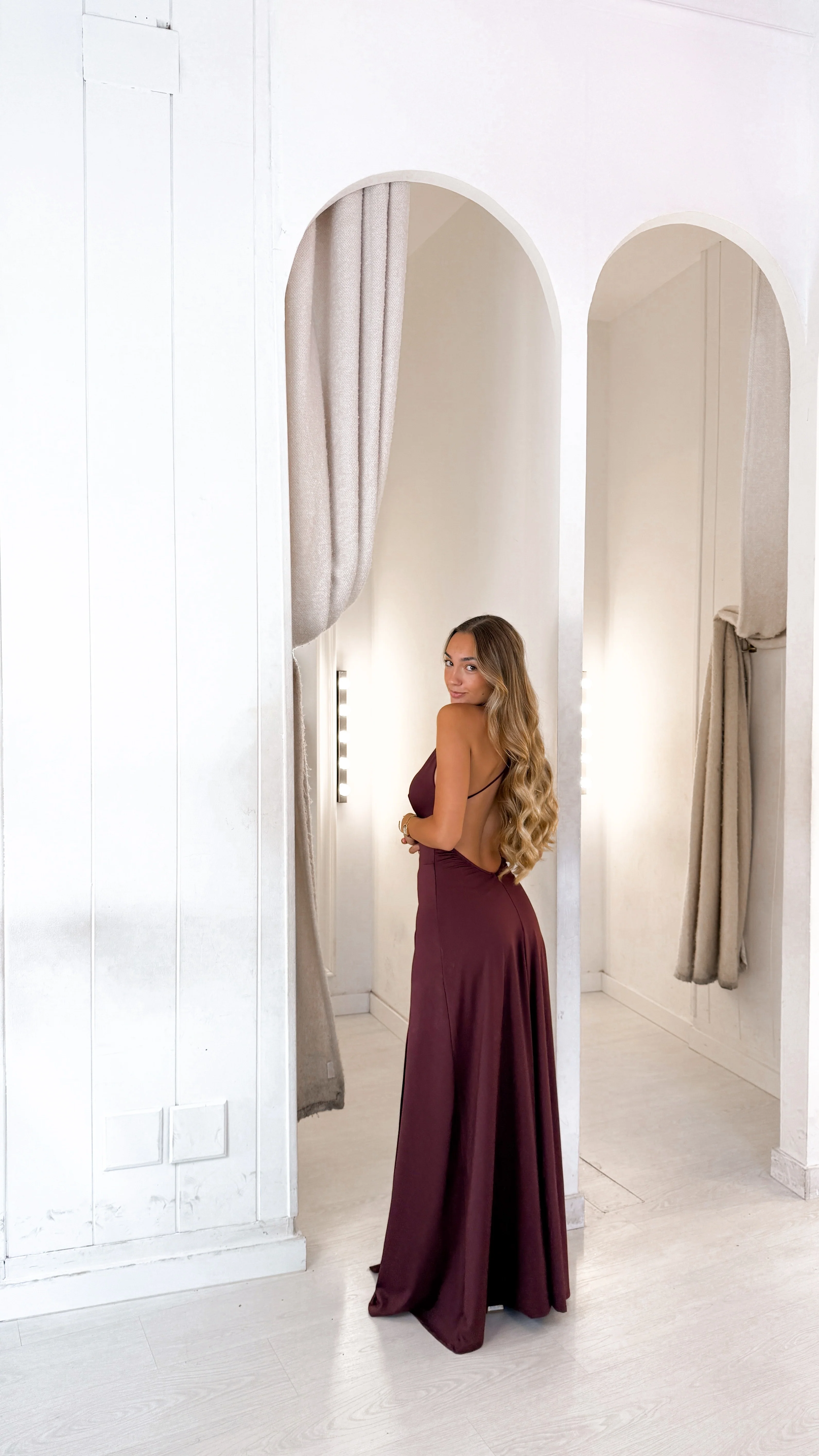 Aura dress - burdeos - Image 4