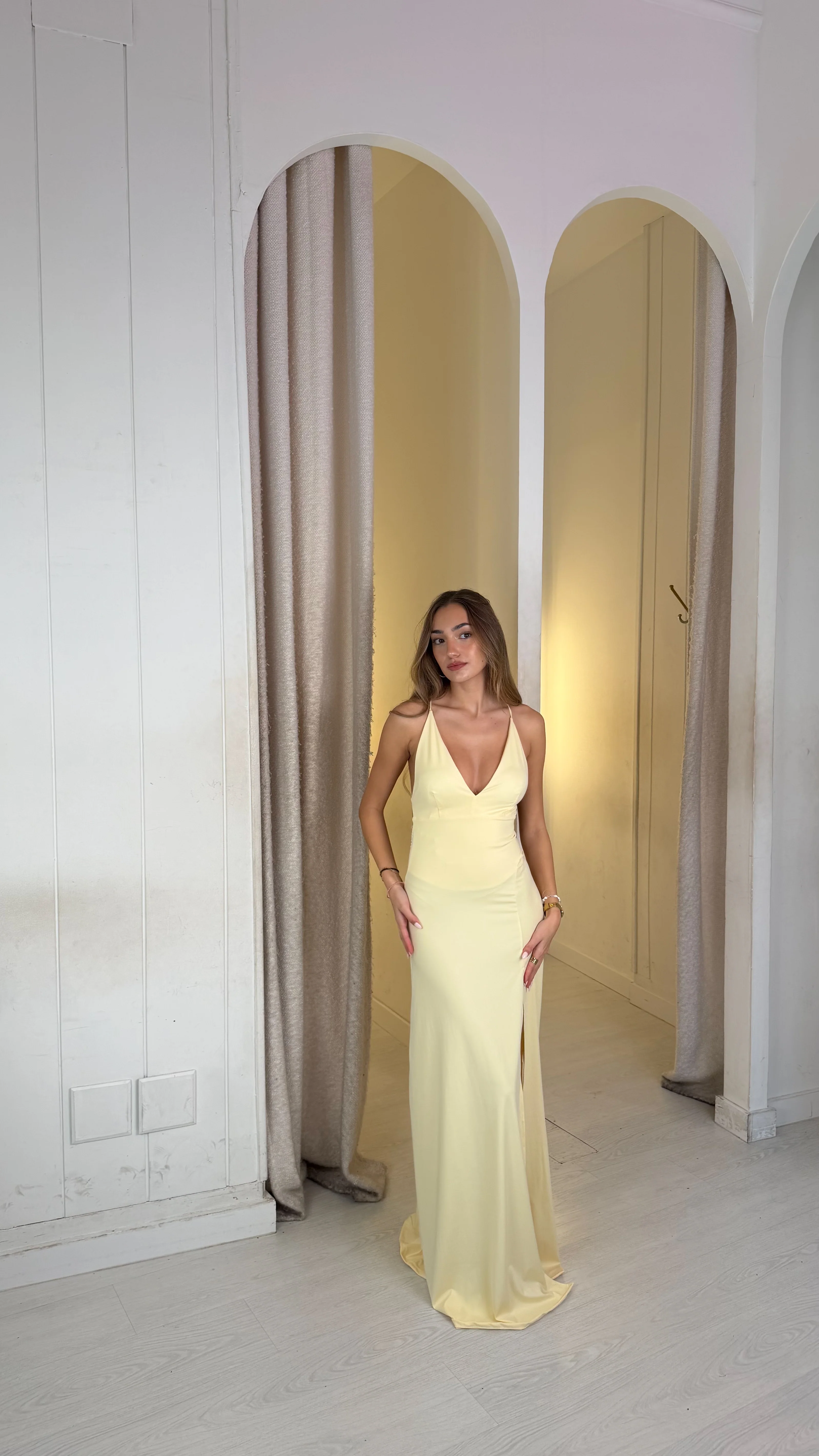 Aura dress - mantequilla