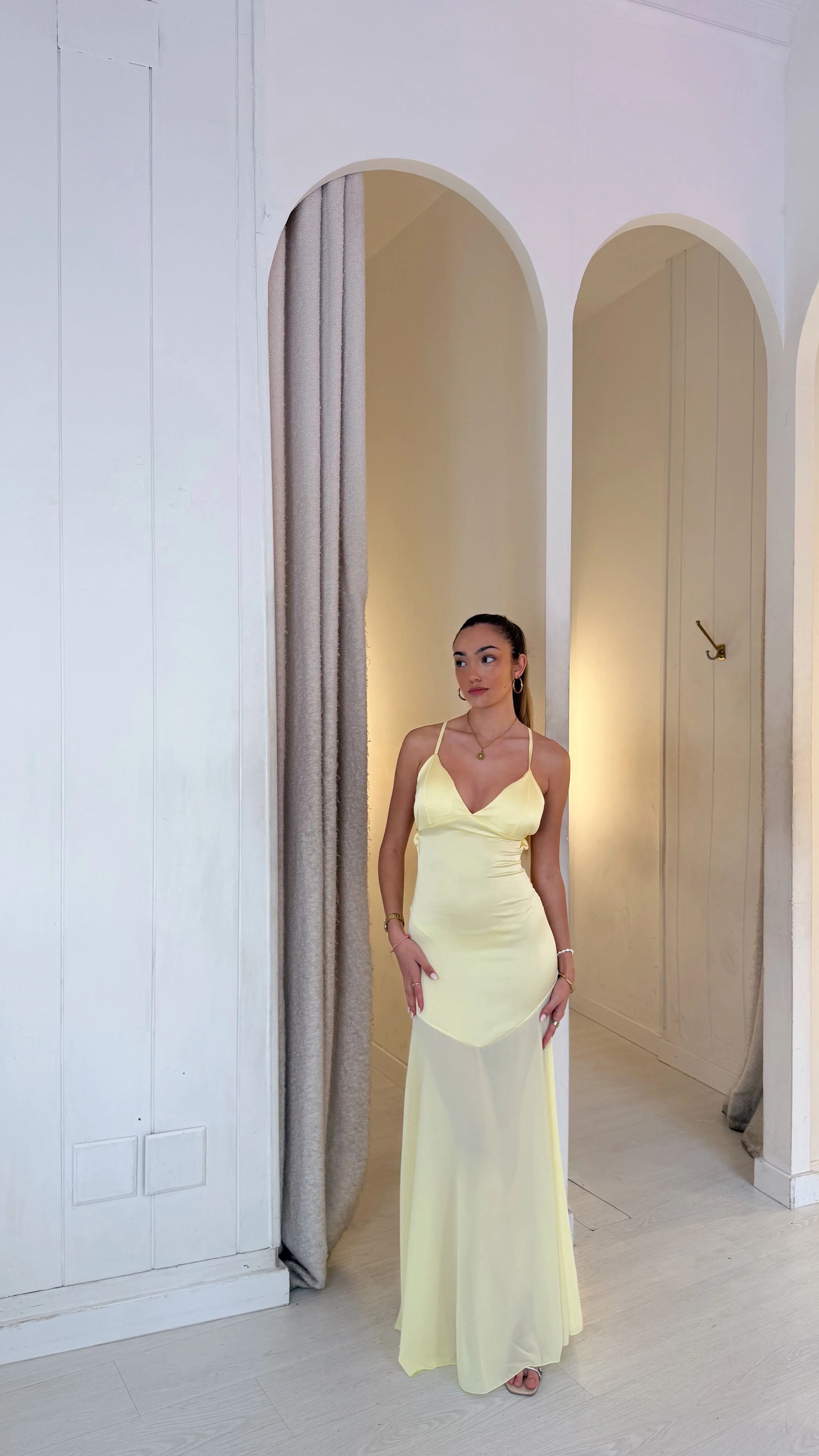 Aurora dress - amarillo pastel
