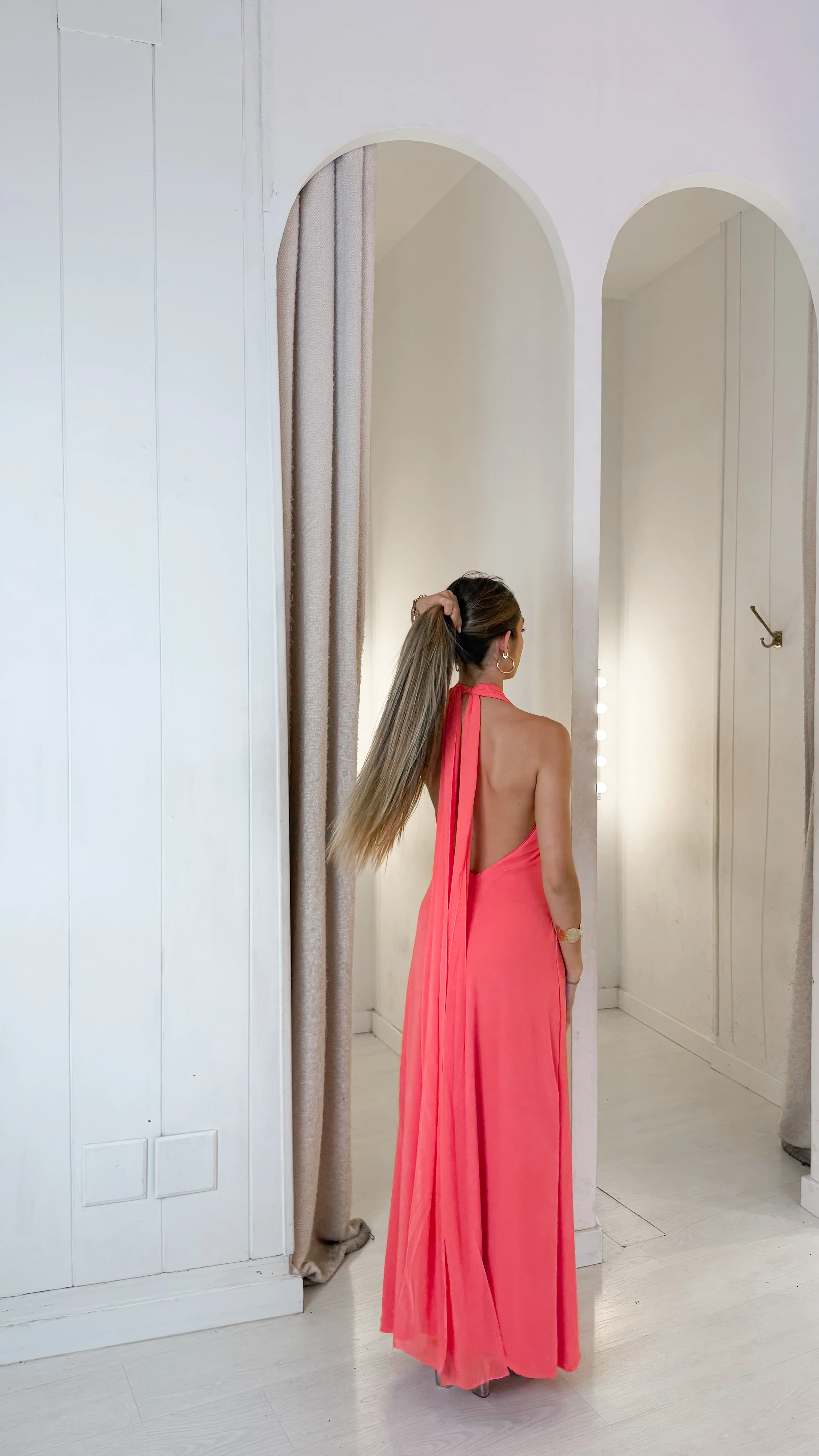 Avocado dress - coral