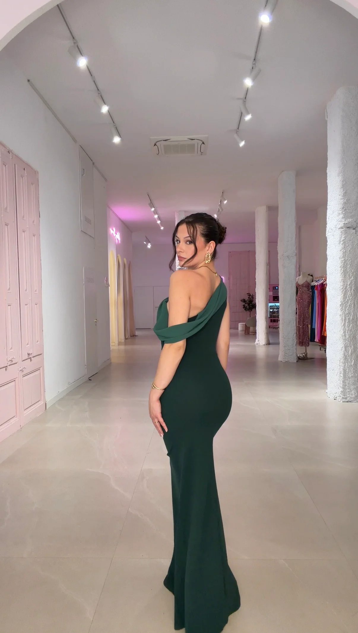 Bellini dress - verde botella