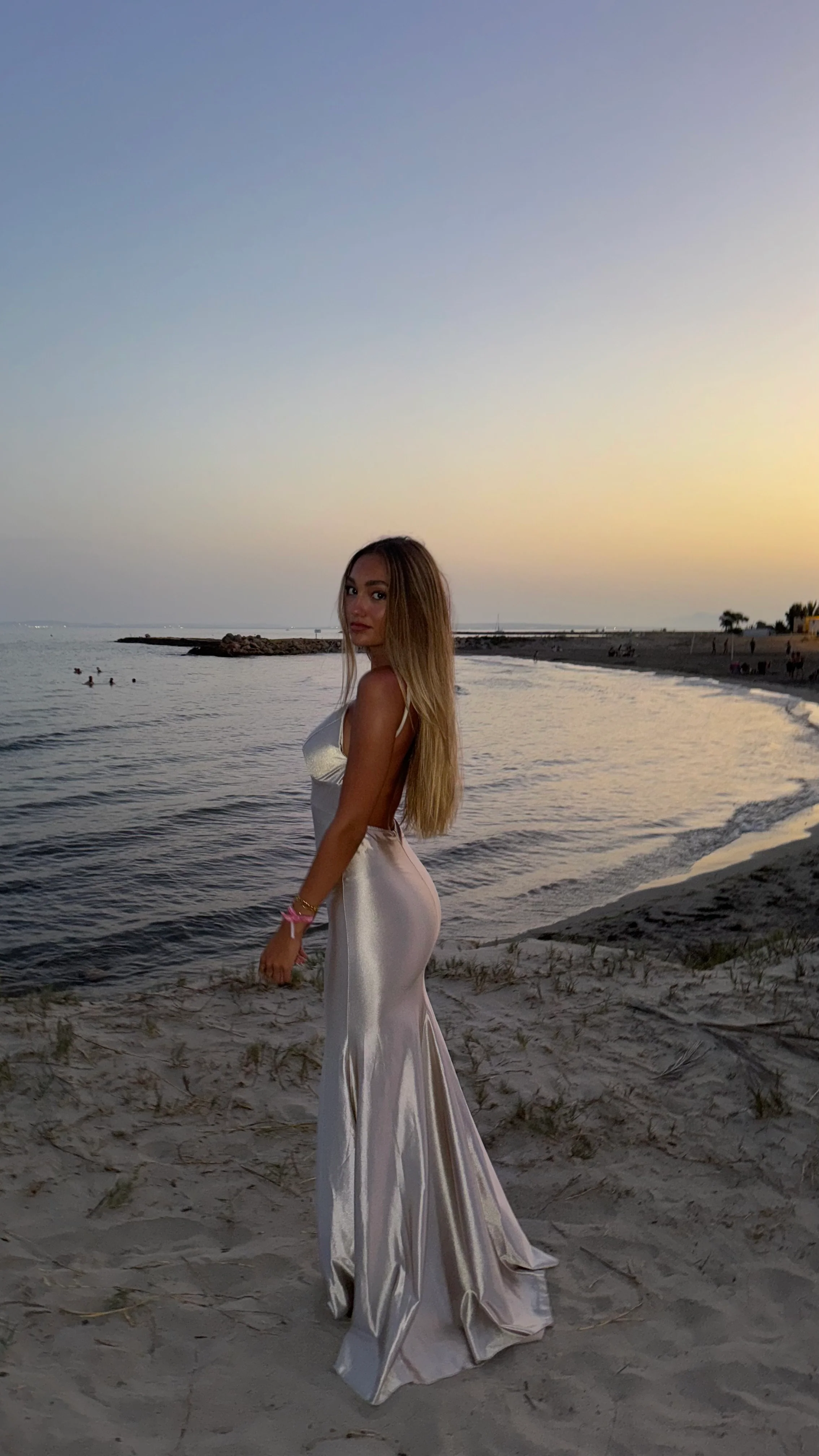 Berry dress - champagne - Image 3