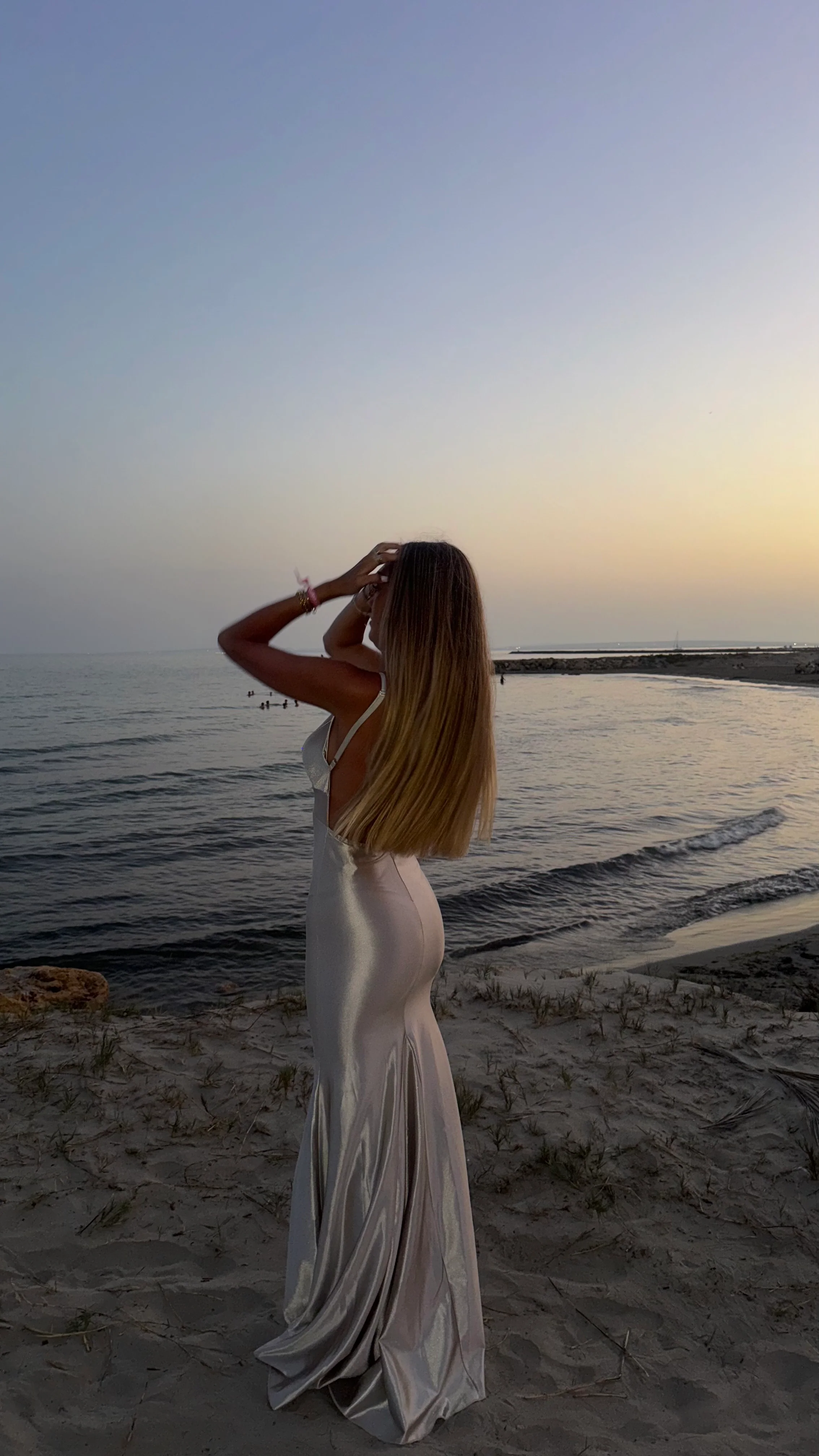 Berry dress - champagne - Image 8