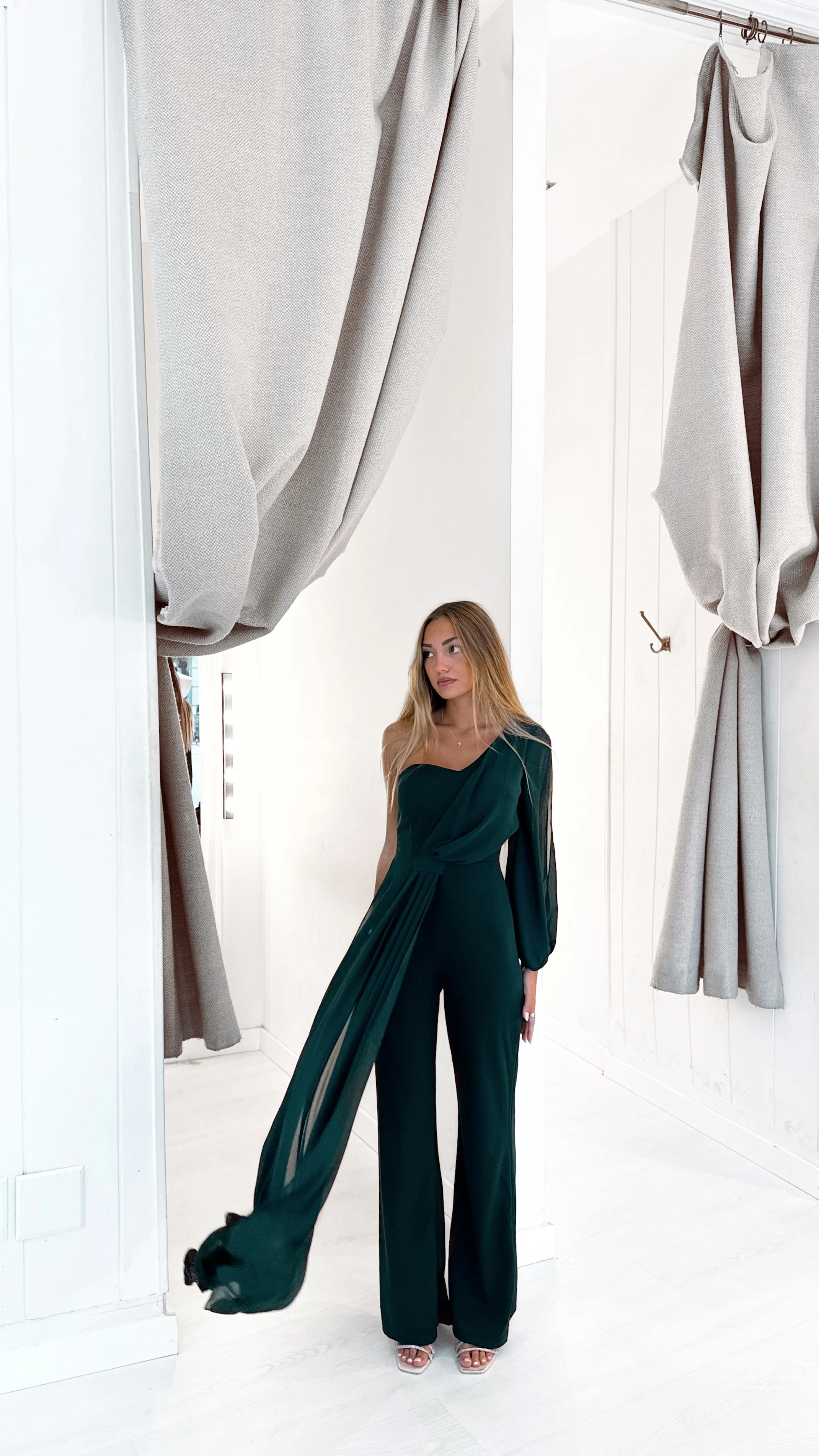 Blair playsuit - verde botella