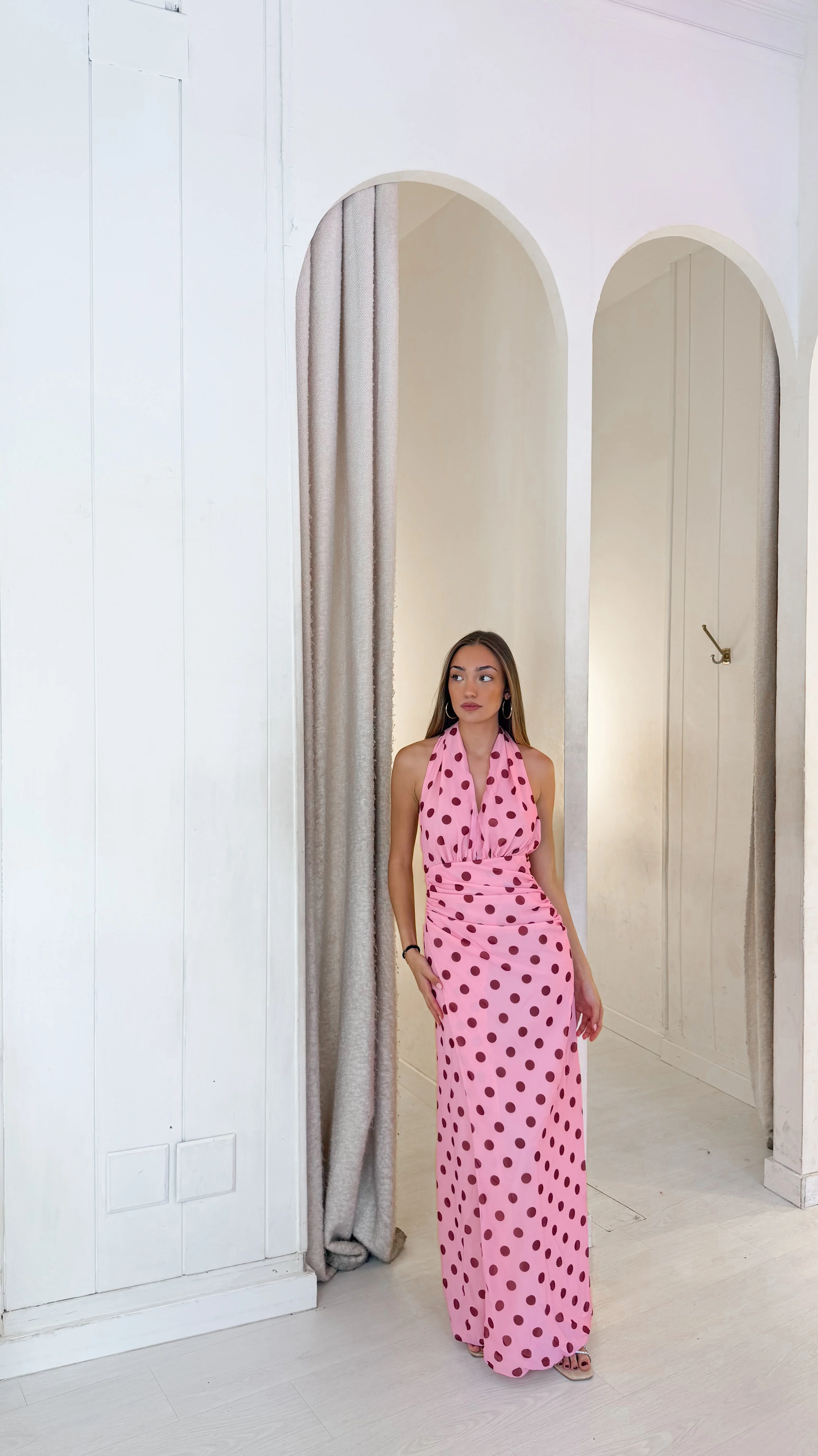 Candela dress - burdeos y Rosa - Image 2