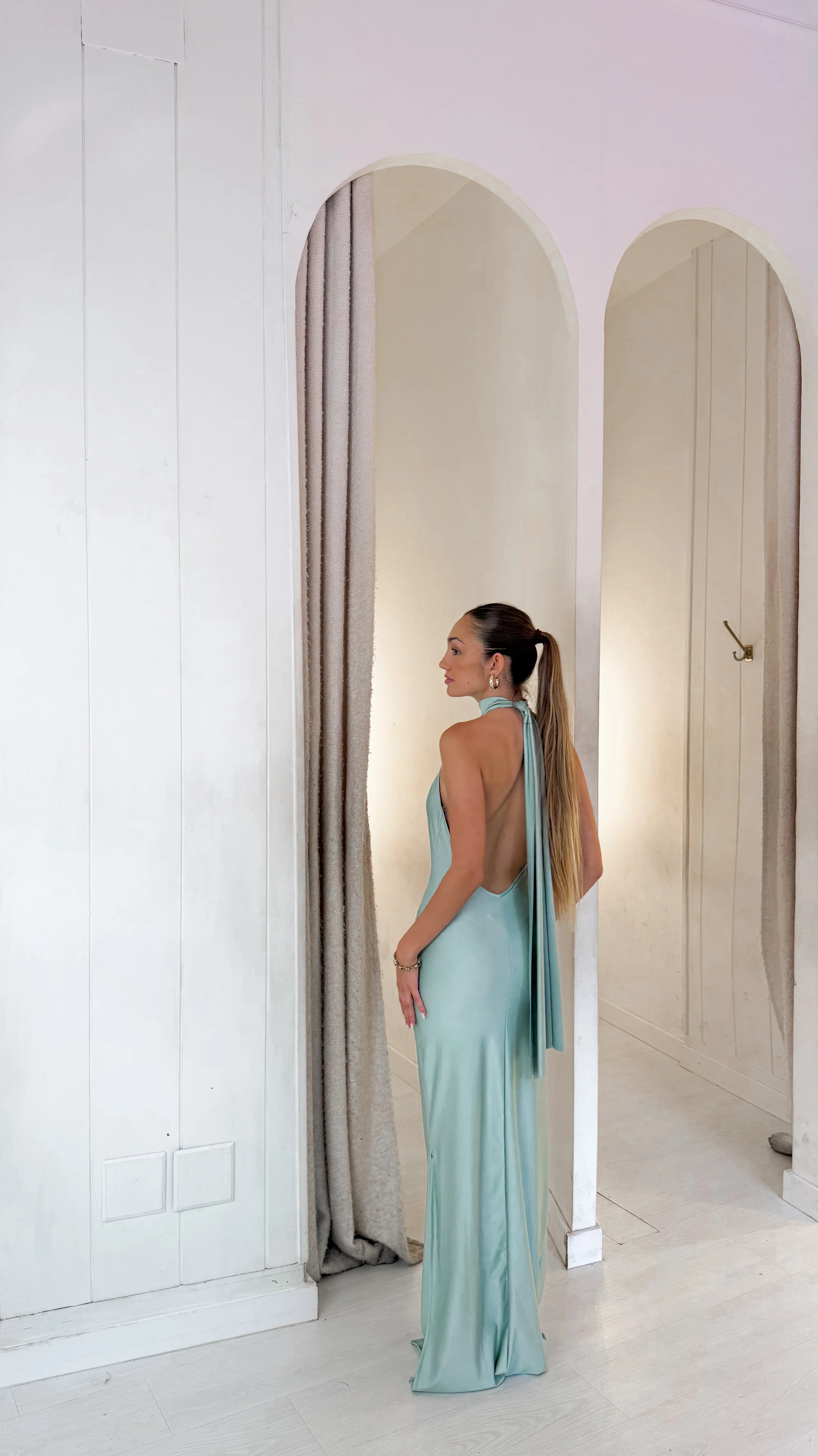 Claire dress - verde agua - Image 2