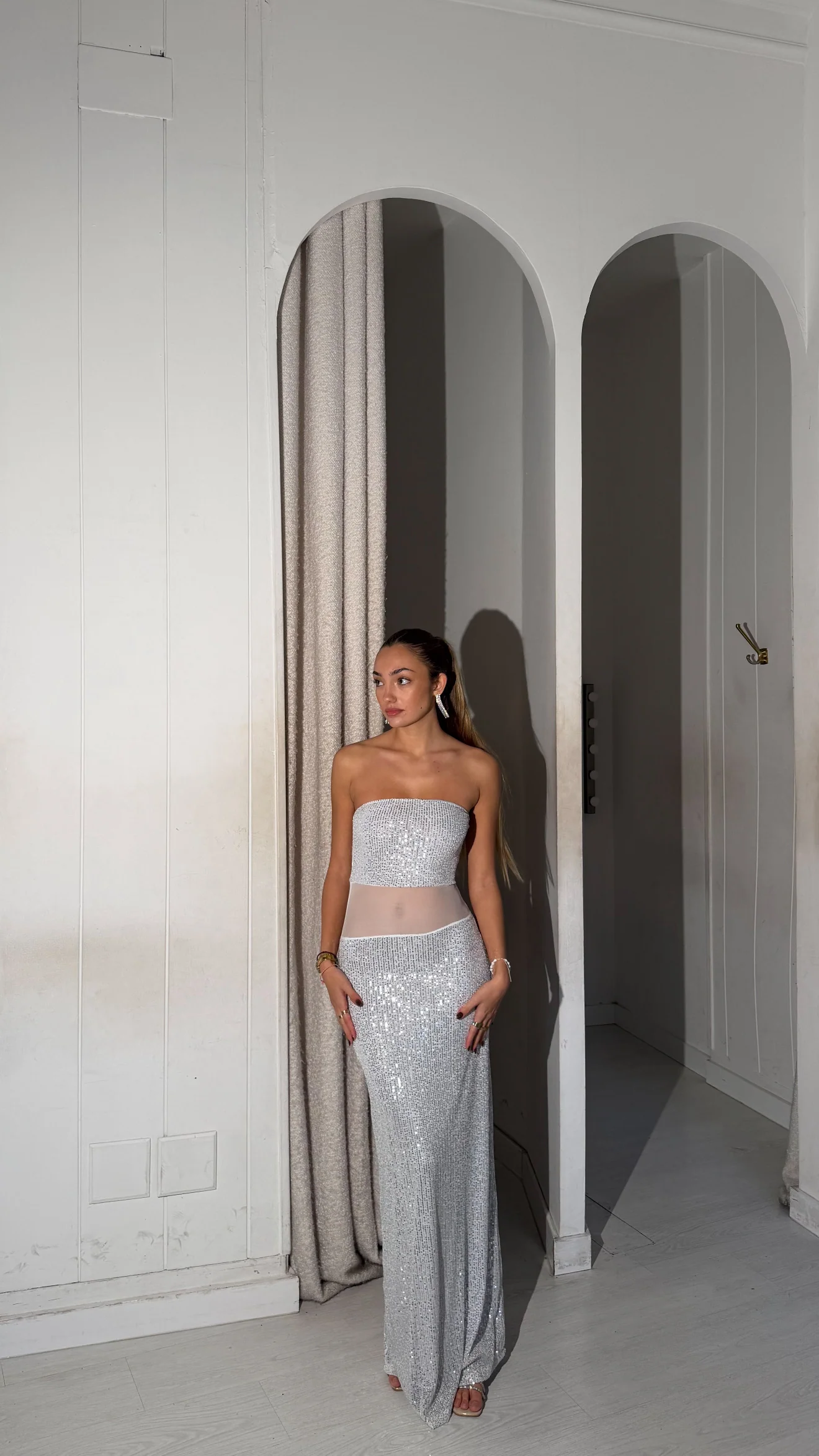 Claus dress - blanco y plata - Image 2