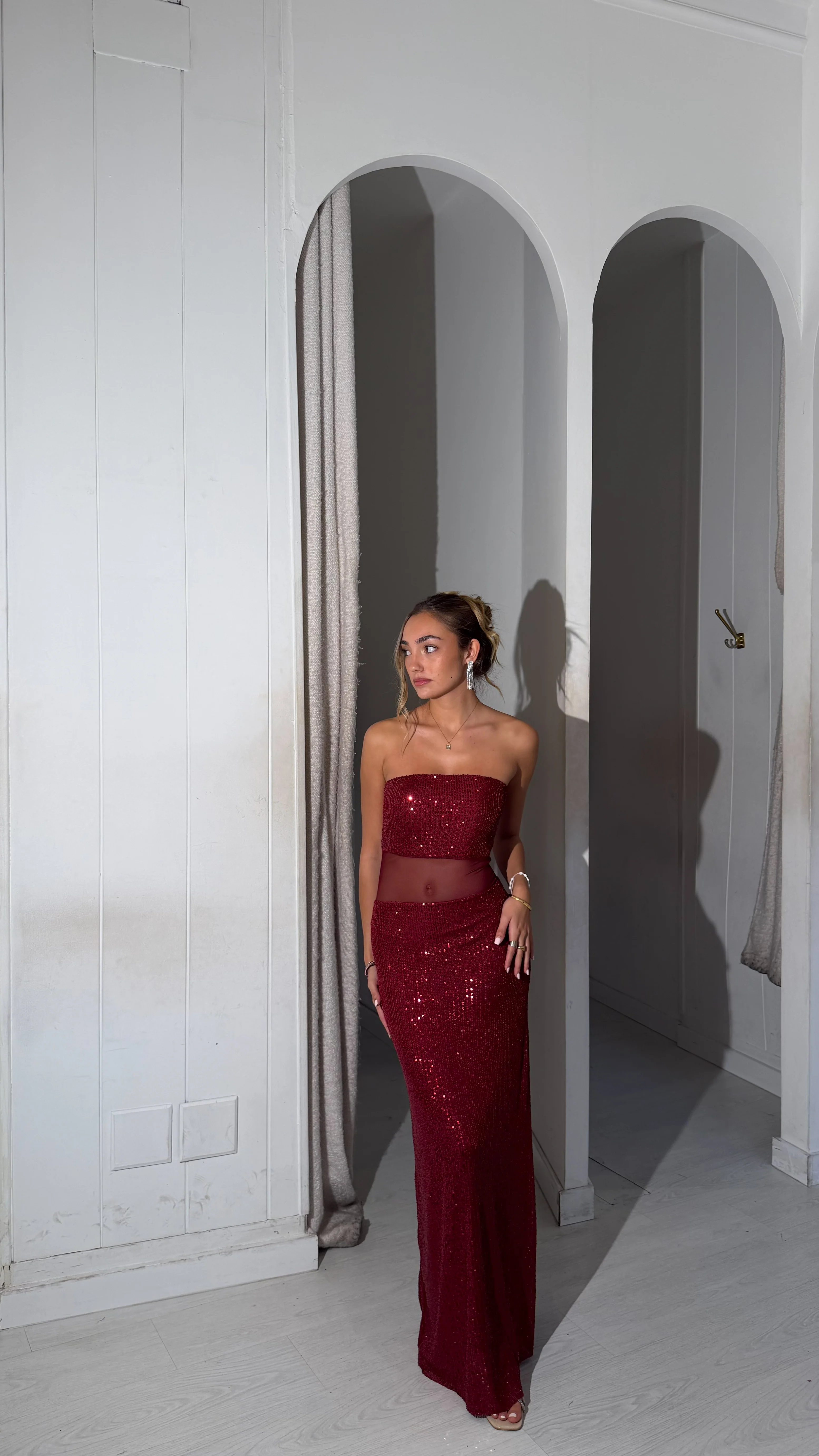 Claus dress - burdeos - Image 2