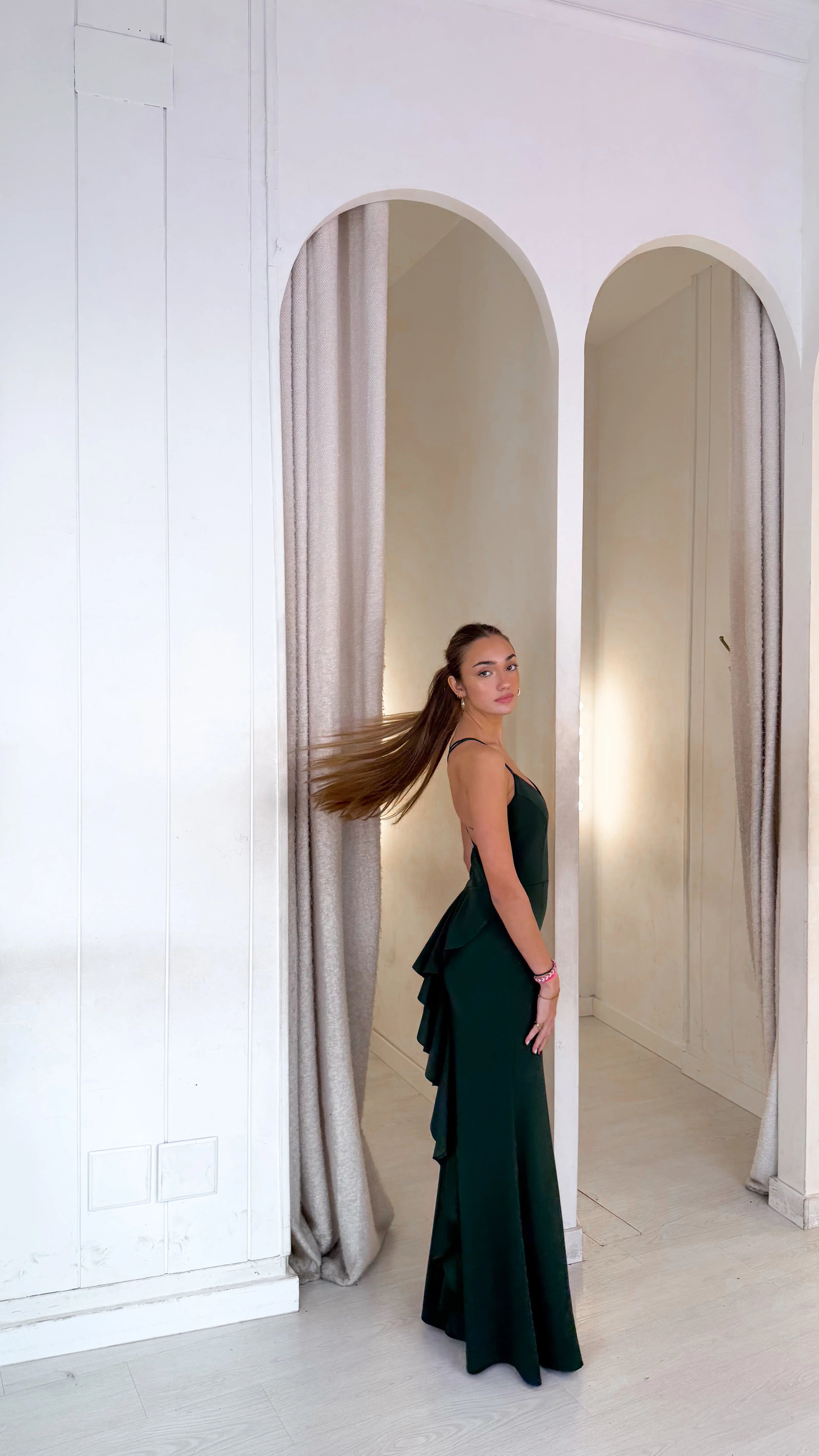 Alana dress - verde botella - Image 3