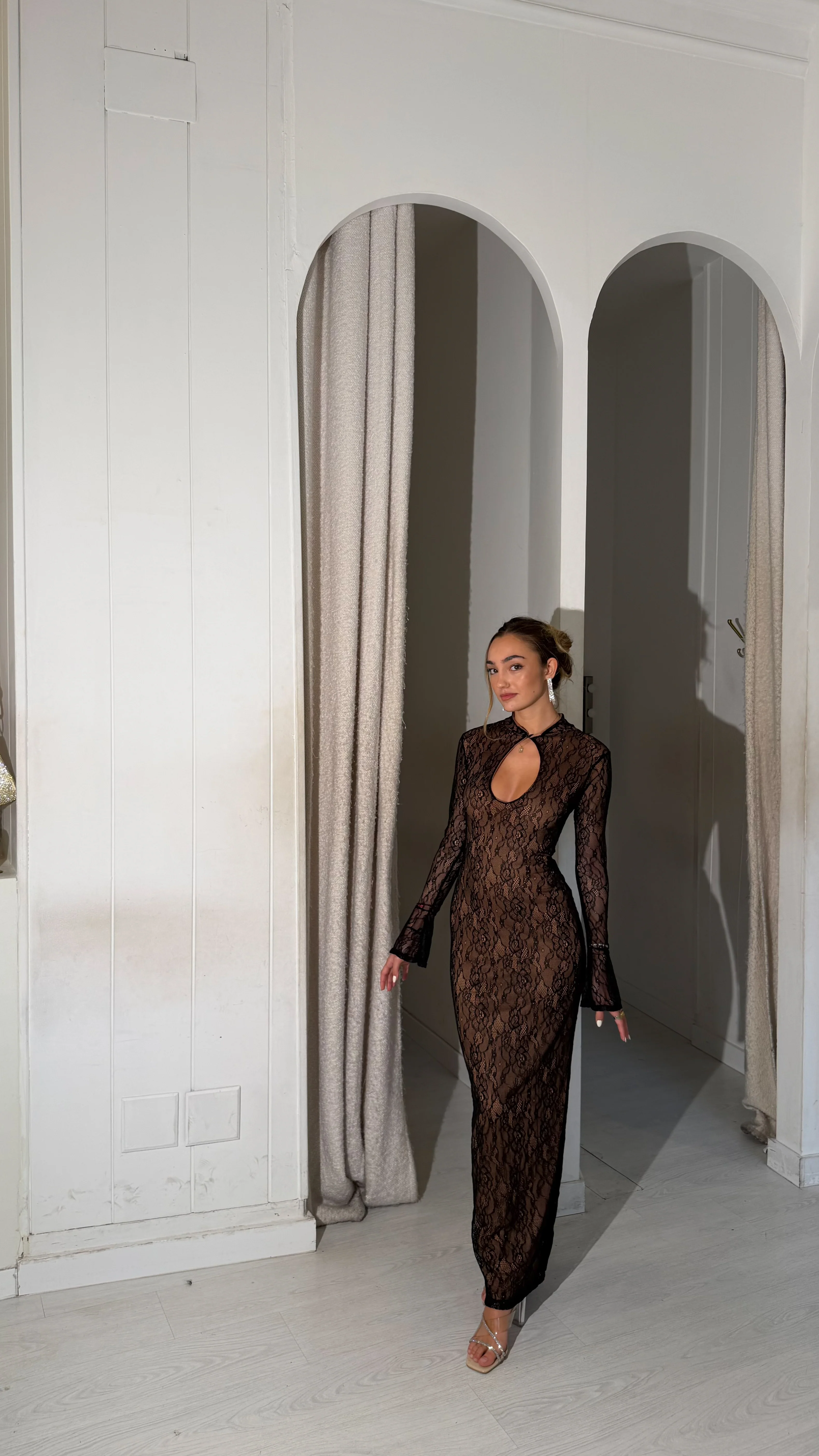 Elegance long dress - negro - Image 3