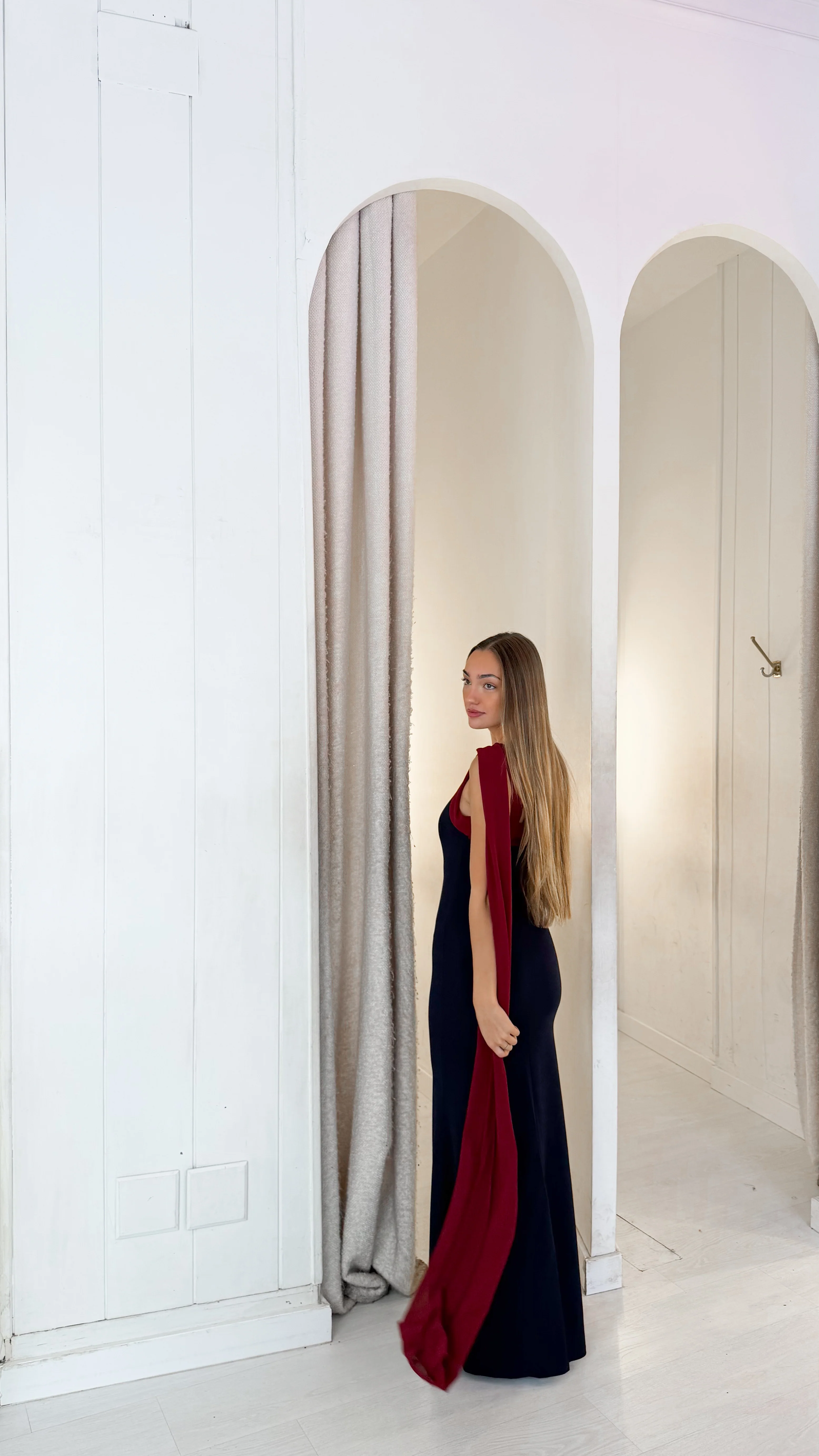 Daphne dress - marino y burdeos - Image 3