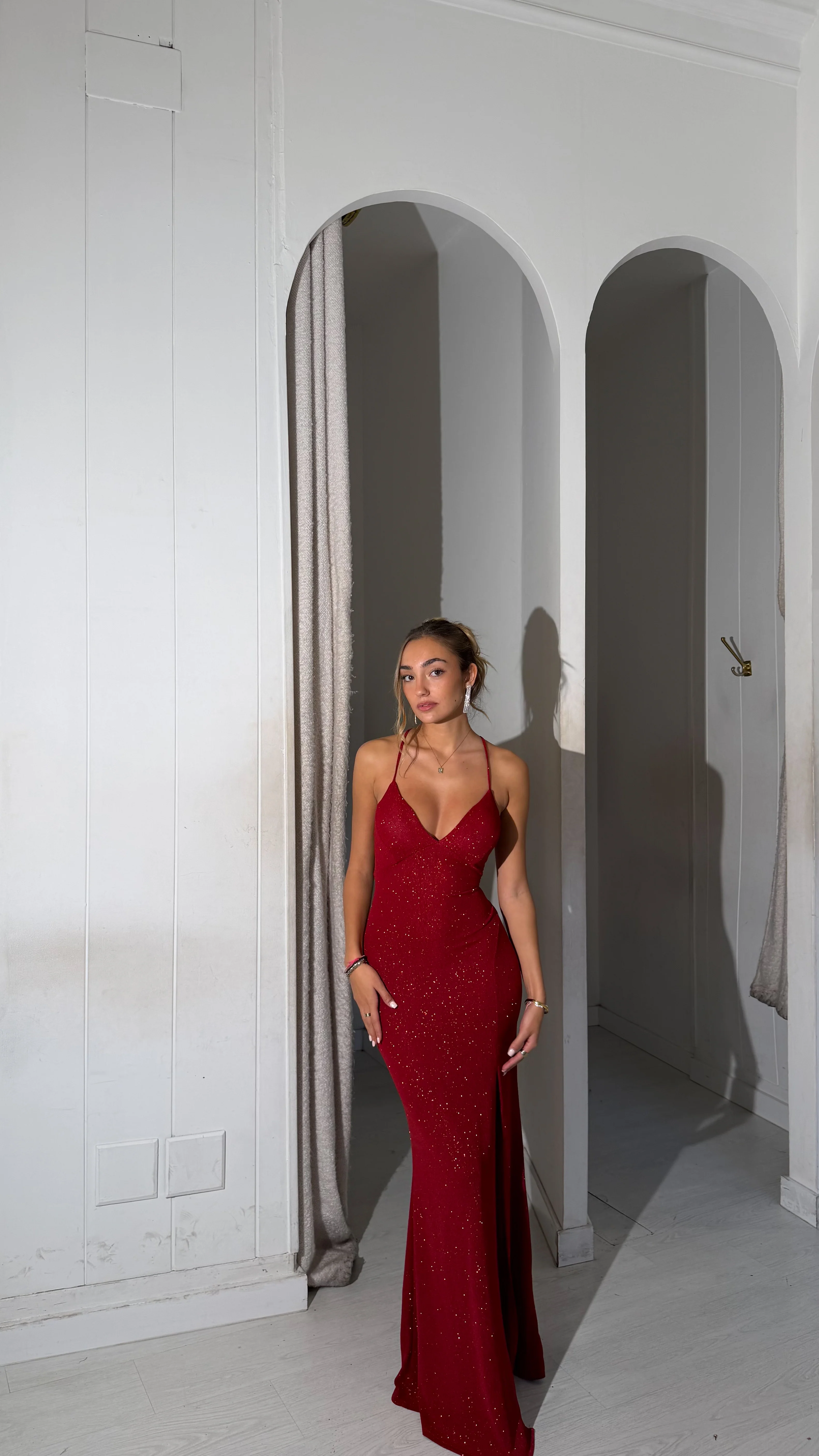 Euphoria Glitter dress - rojo - Image 3