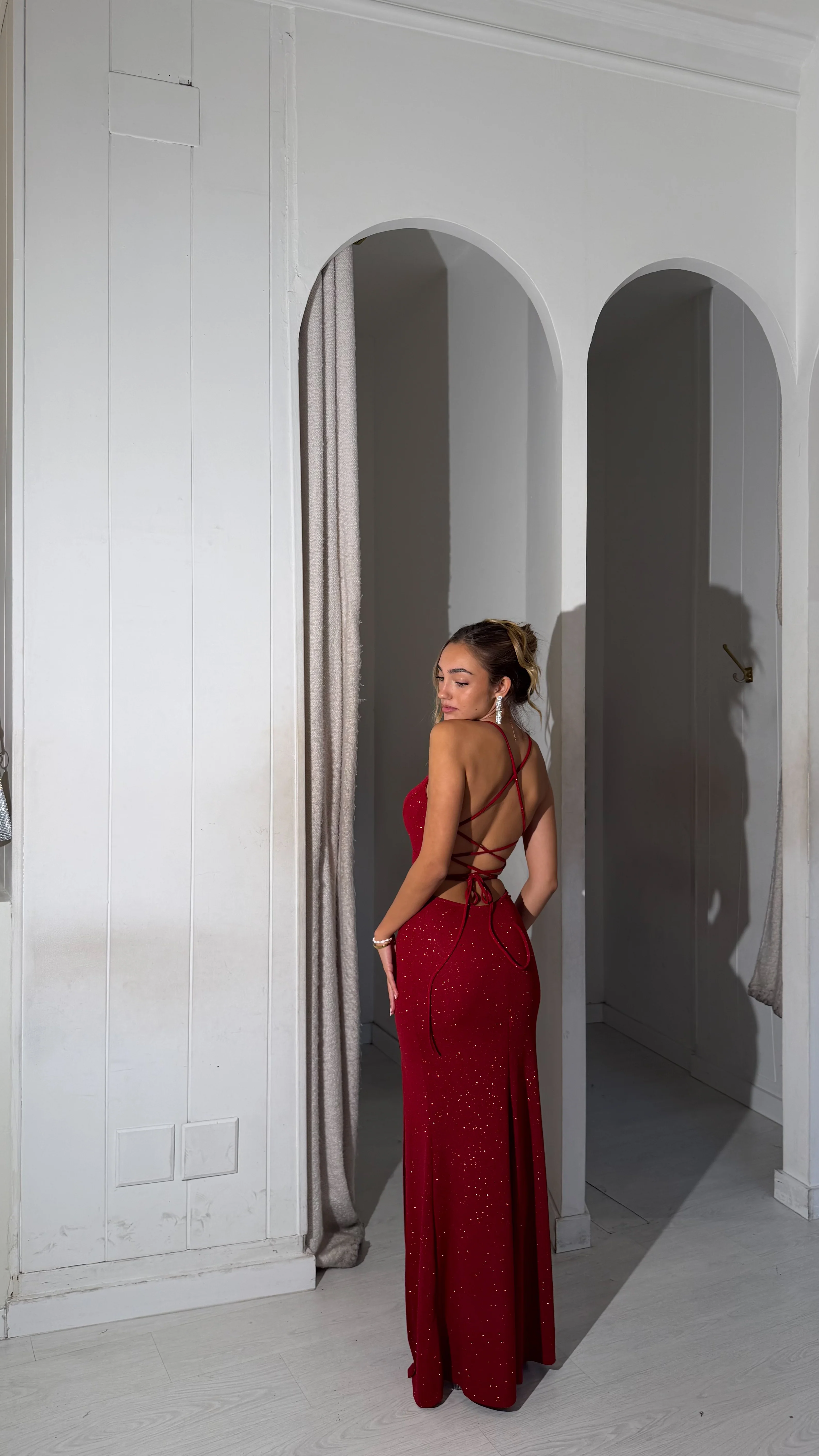 Euphoria Glitter dress - rojo - Image 4