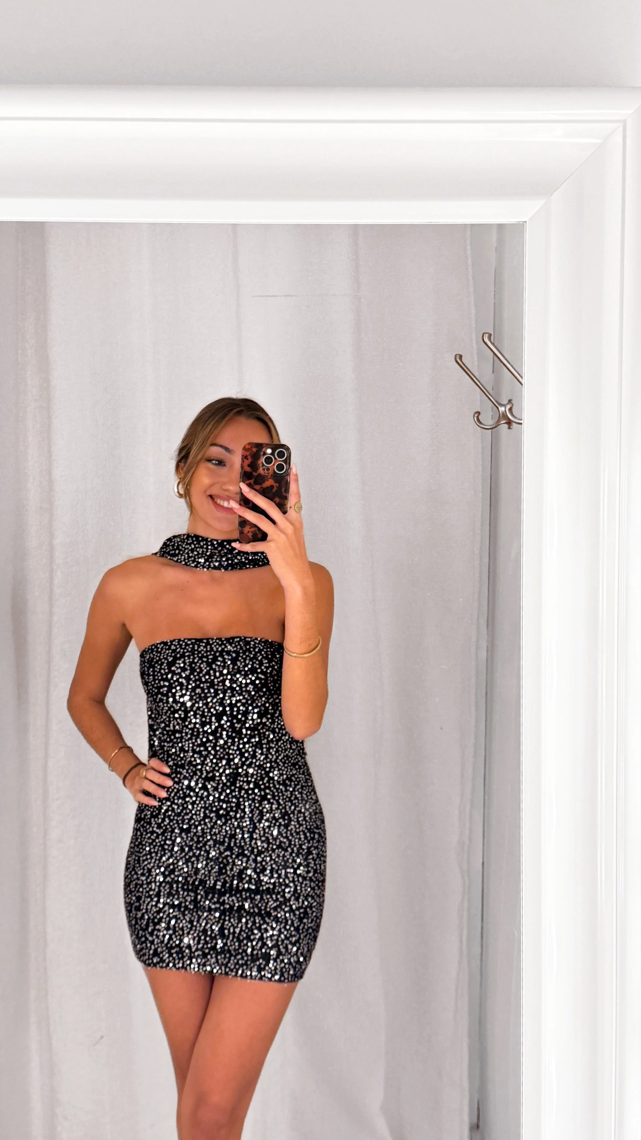 Glam dress - plata y negro - Image 3