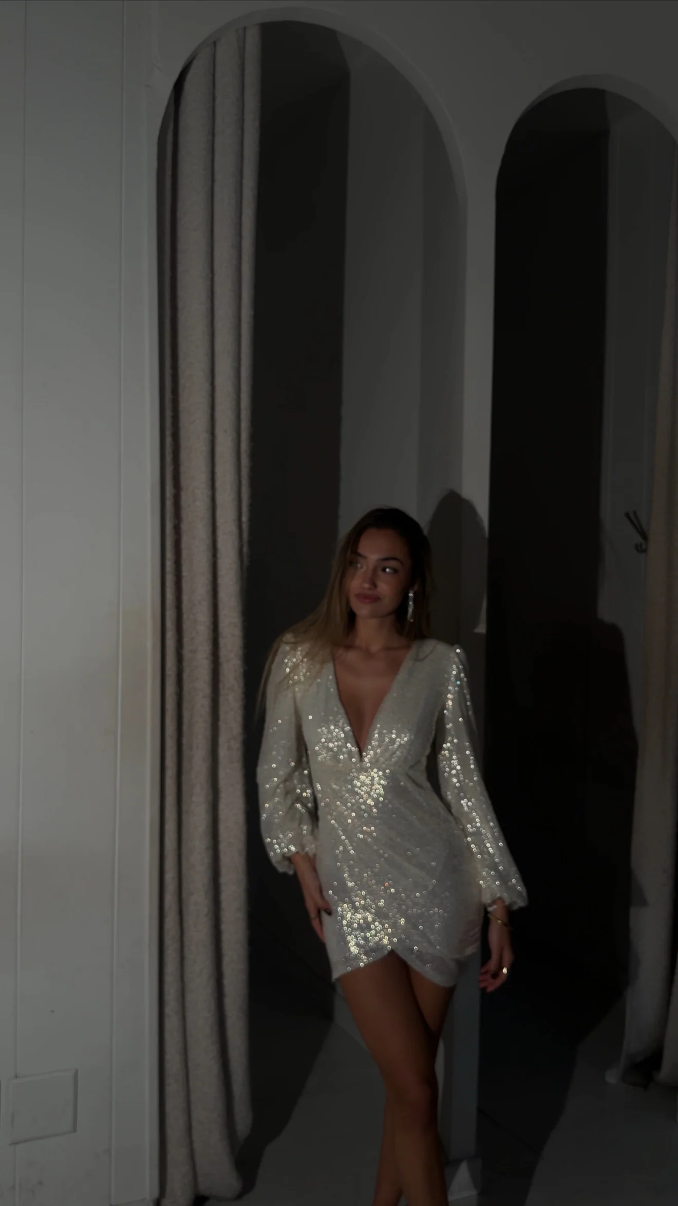 Glass dress - blanco