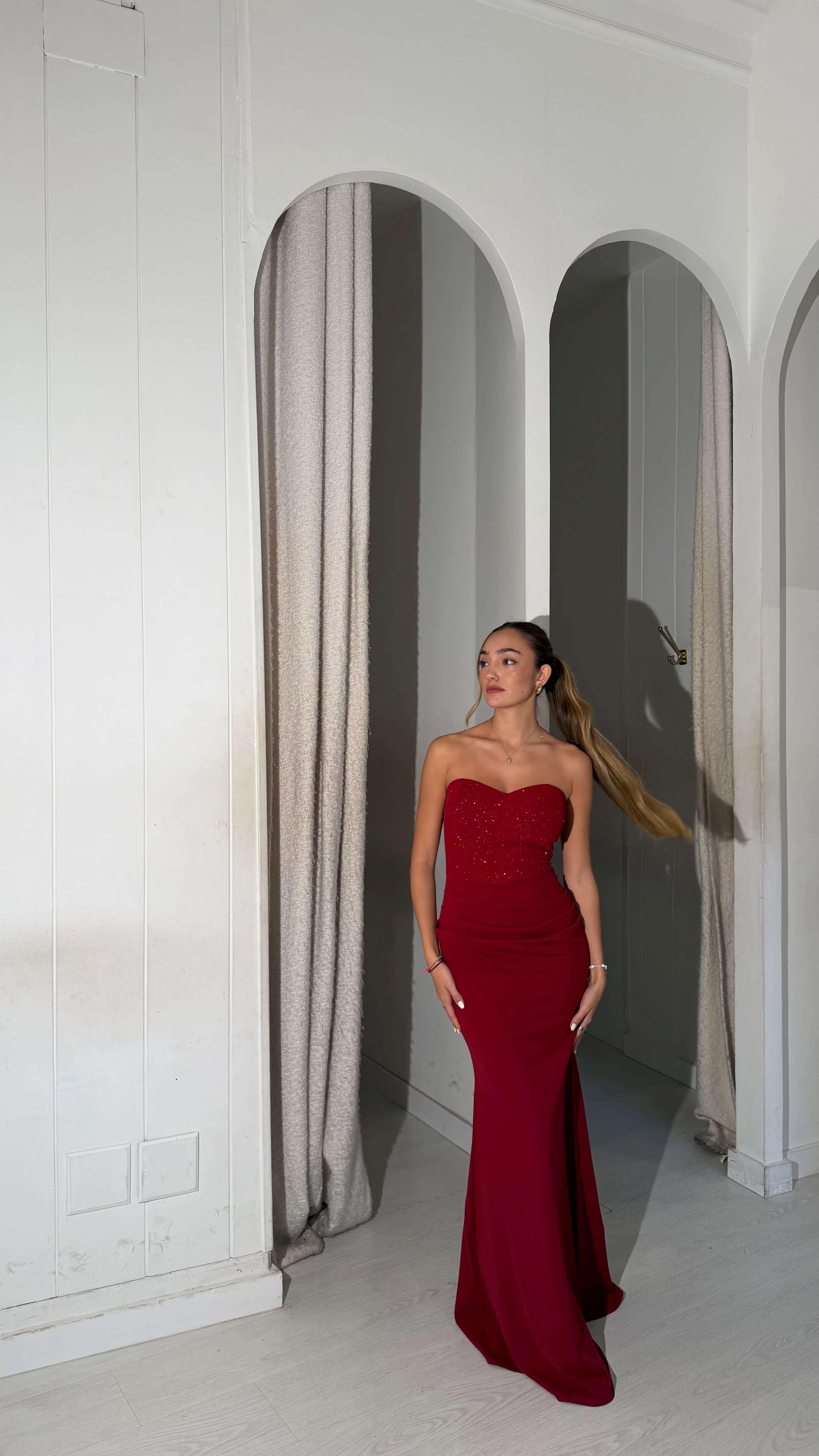 Glitter crush dress - rojo - Image 3