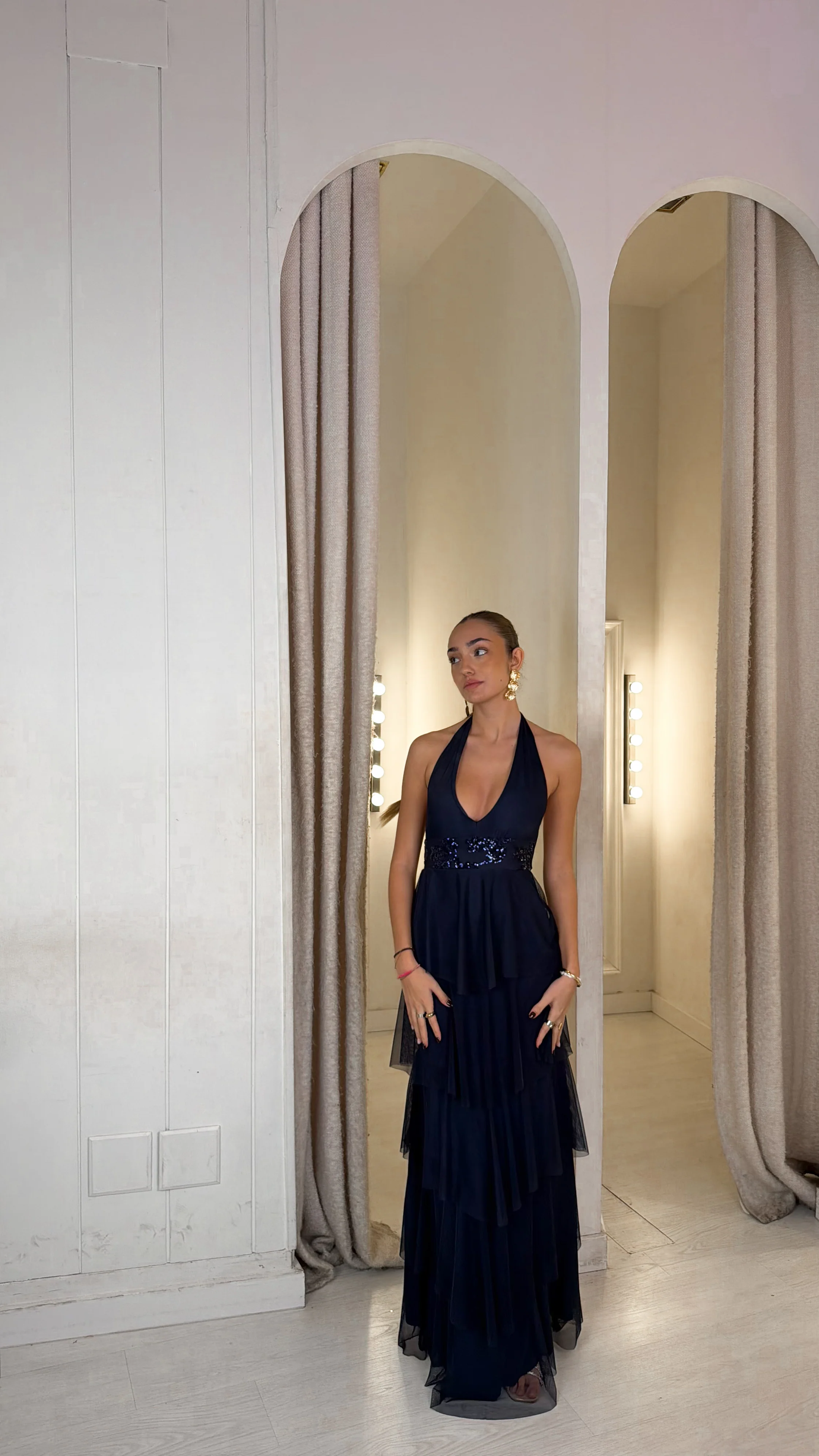 Golden coast dress - azul marino