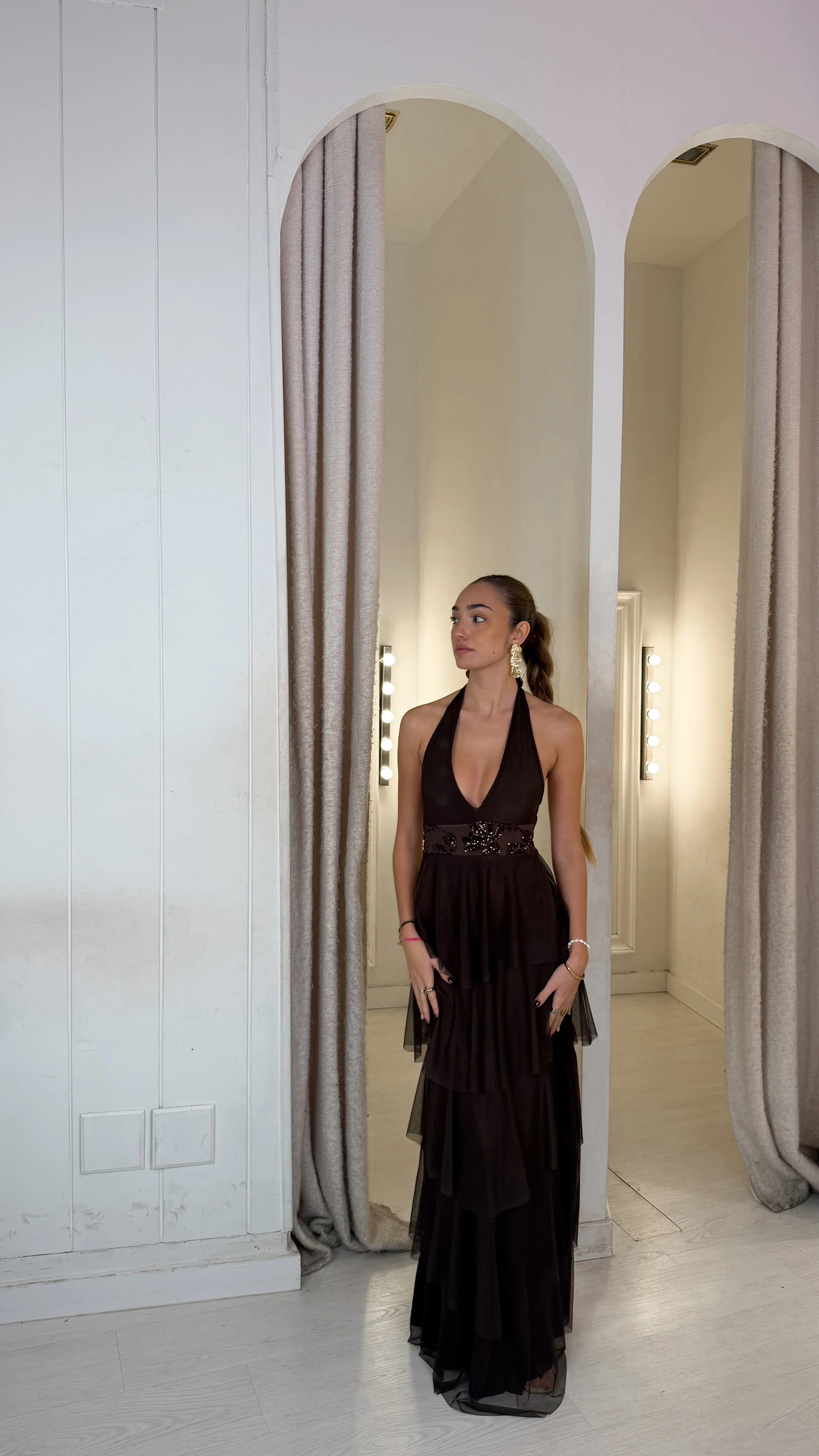 Golden coast dress - chocolate