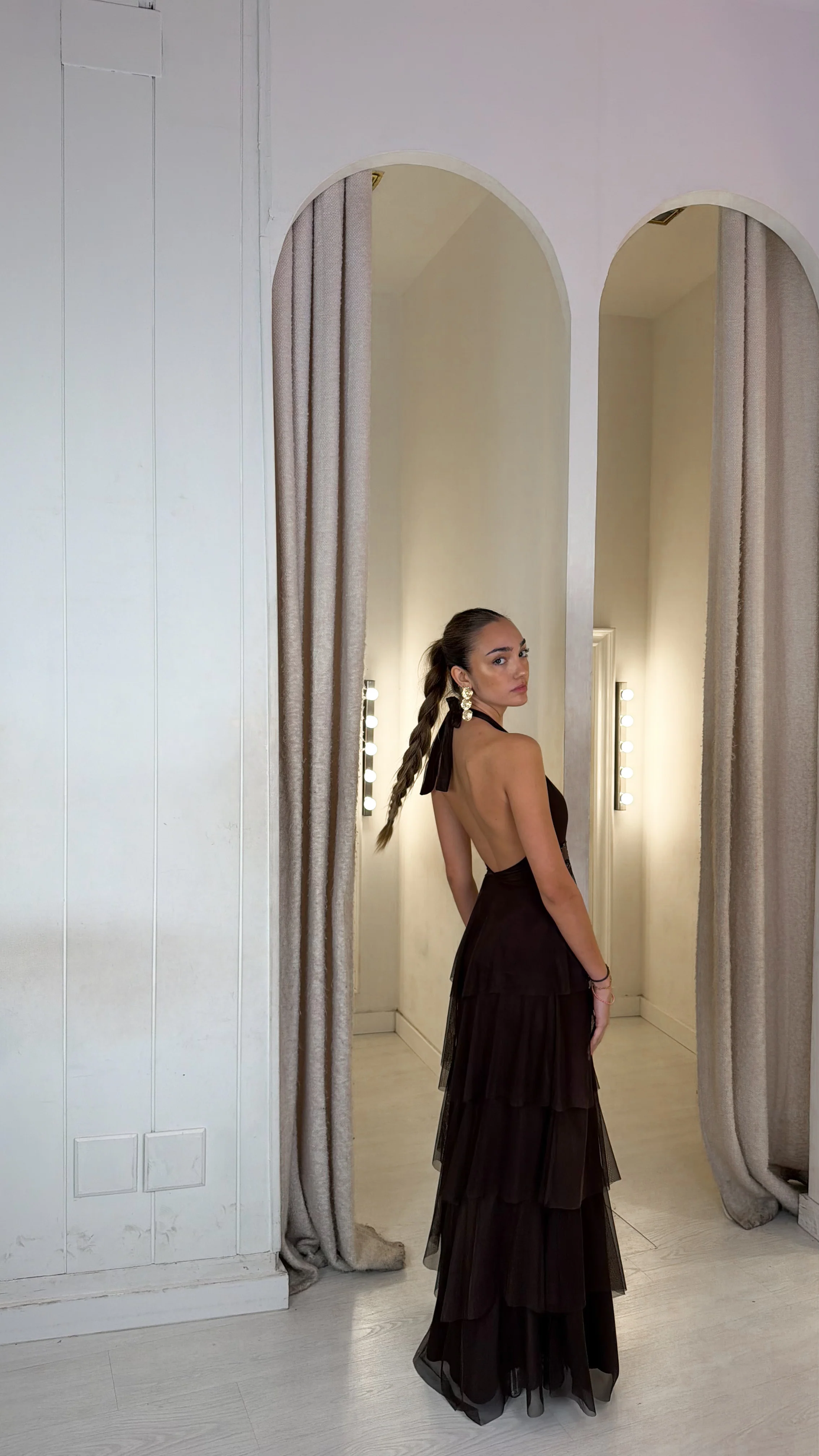 Golden coast dress - chocolate - Image 3