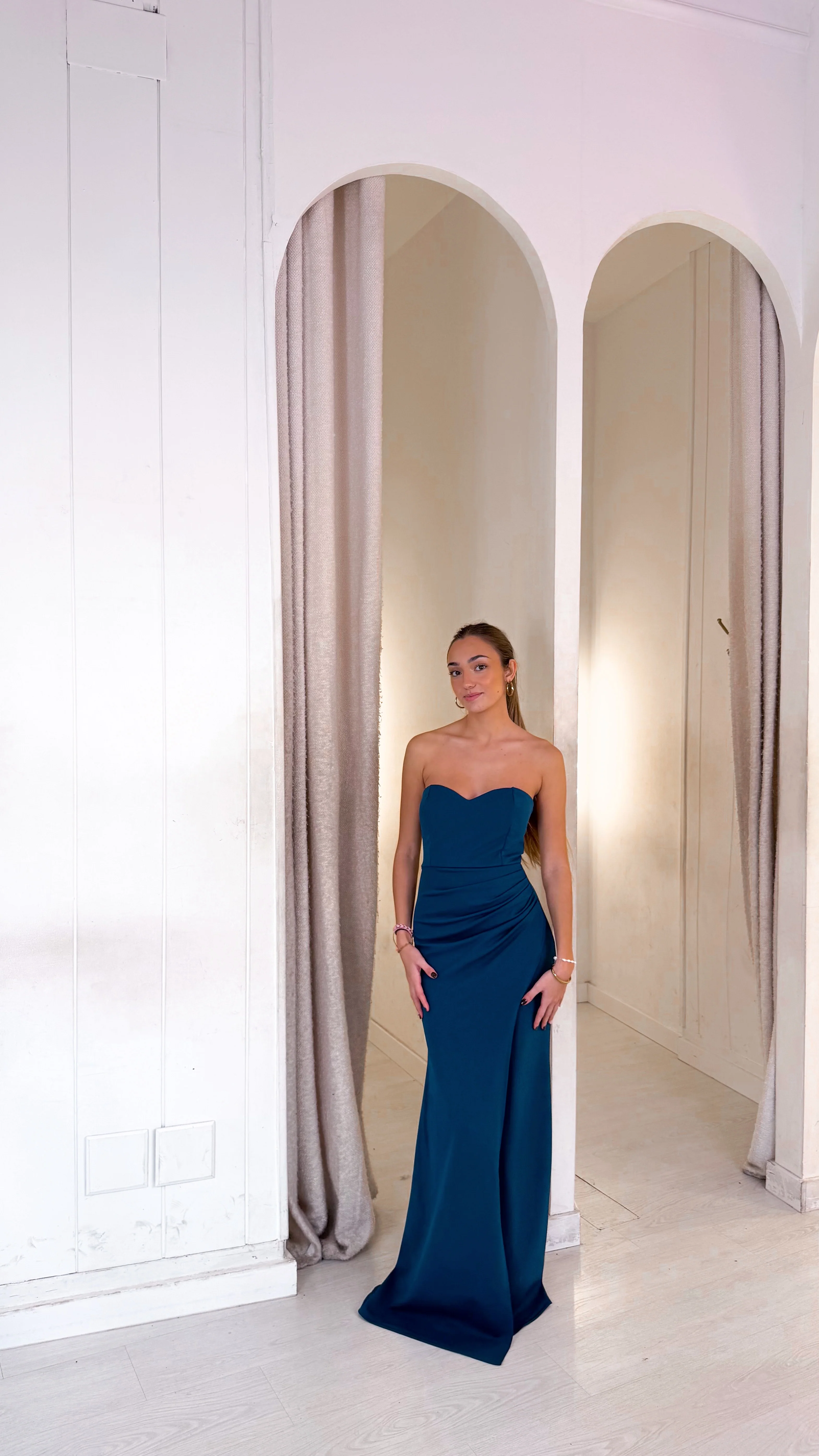 Heart dress - petroleo
