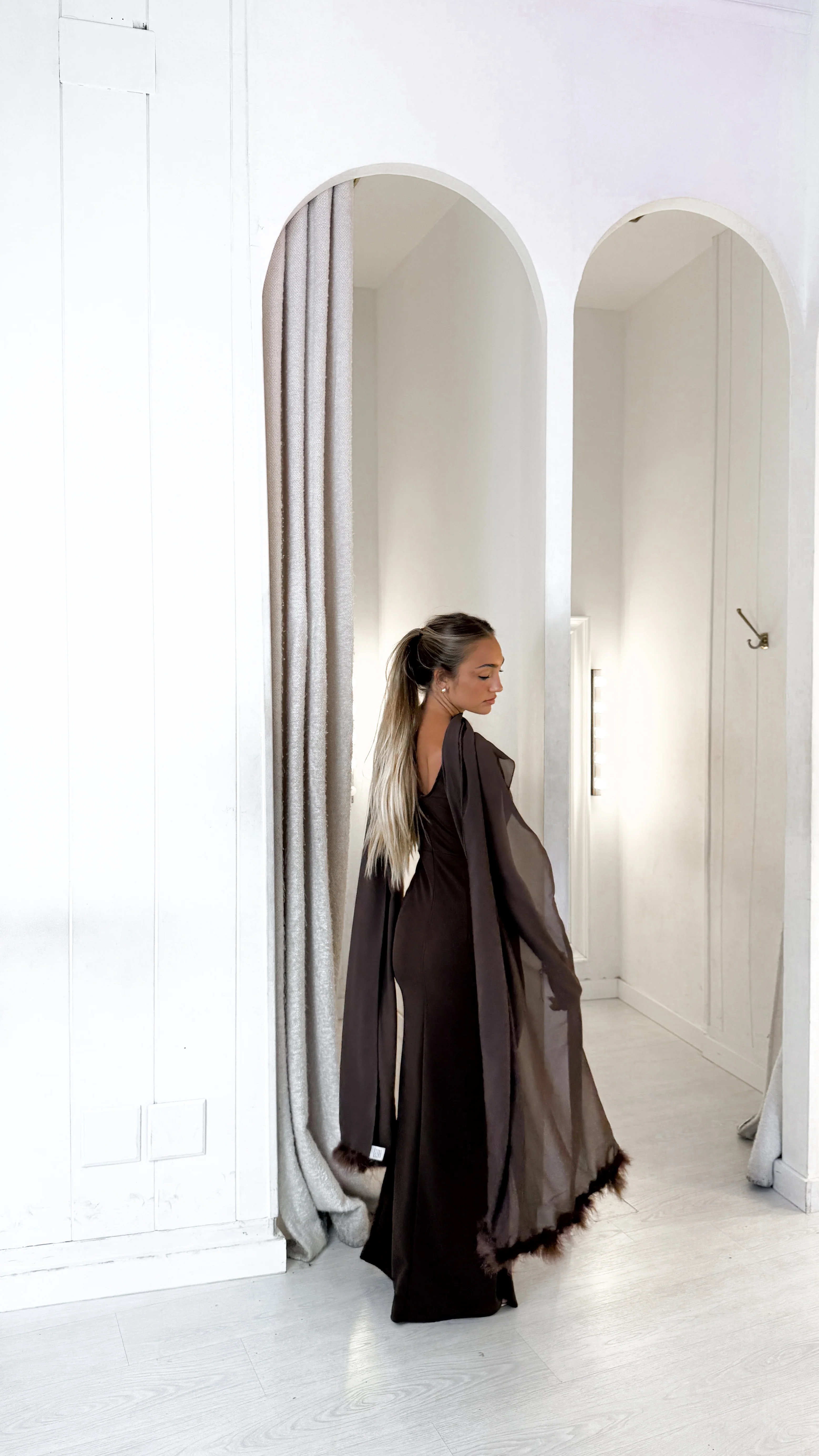 Je t’aime dress - chocolate - Image 3