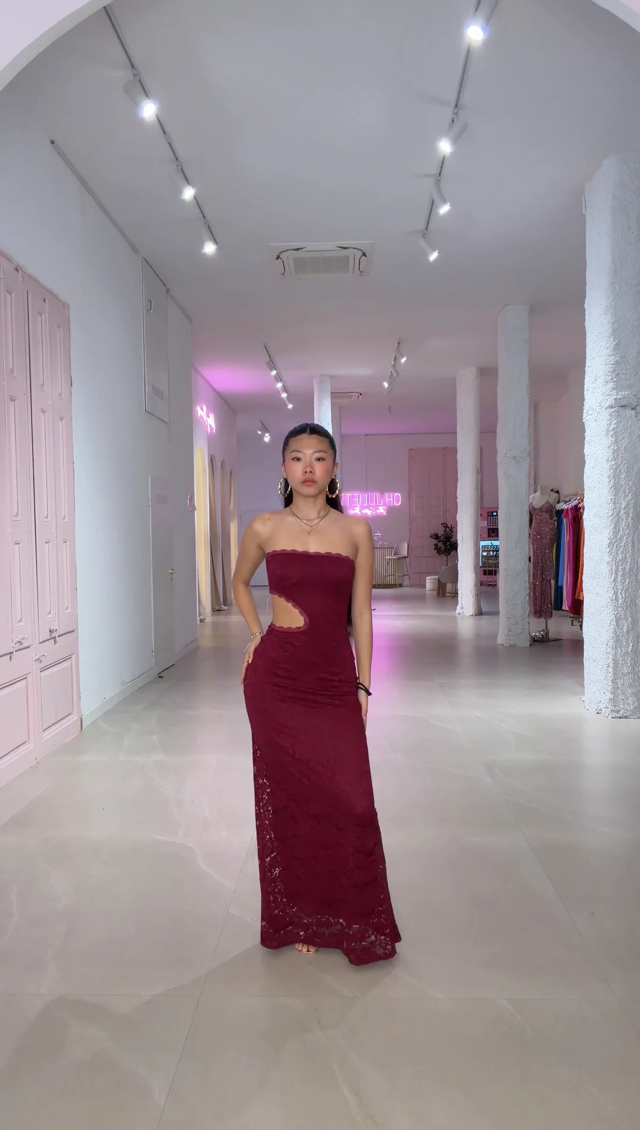 Laguna dress - burdeos