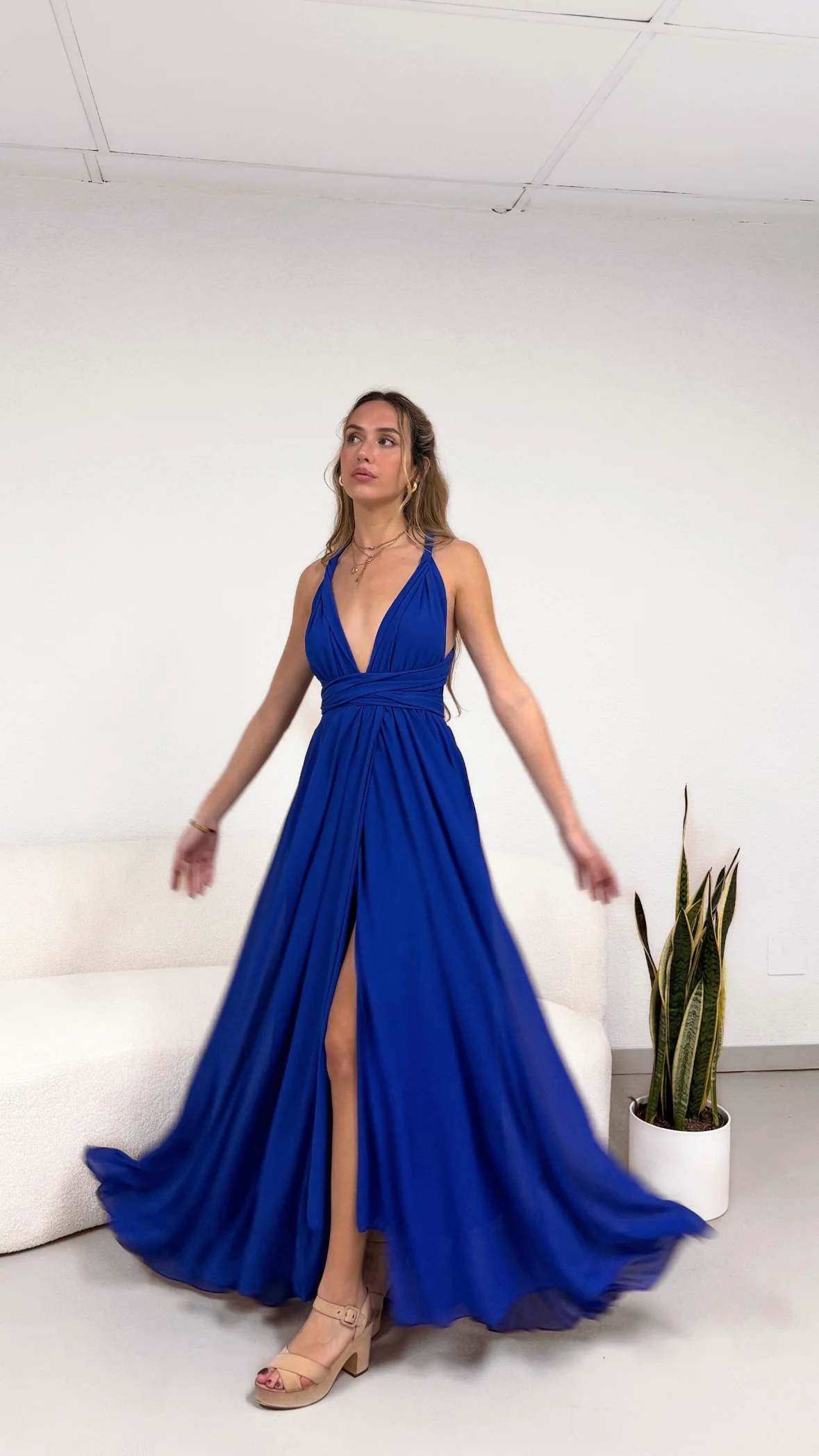 Multiway dress - azul eléctrico