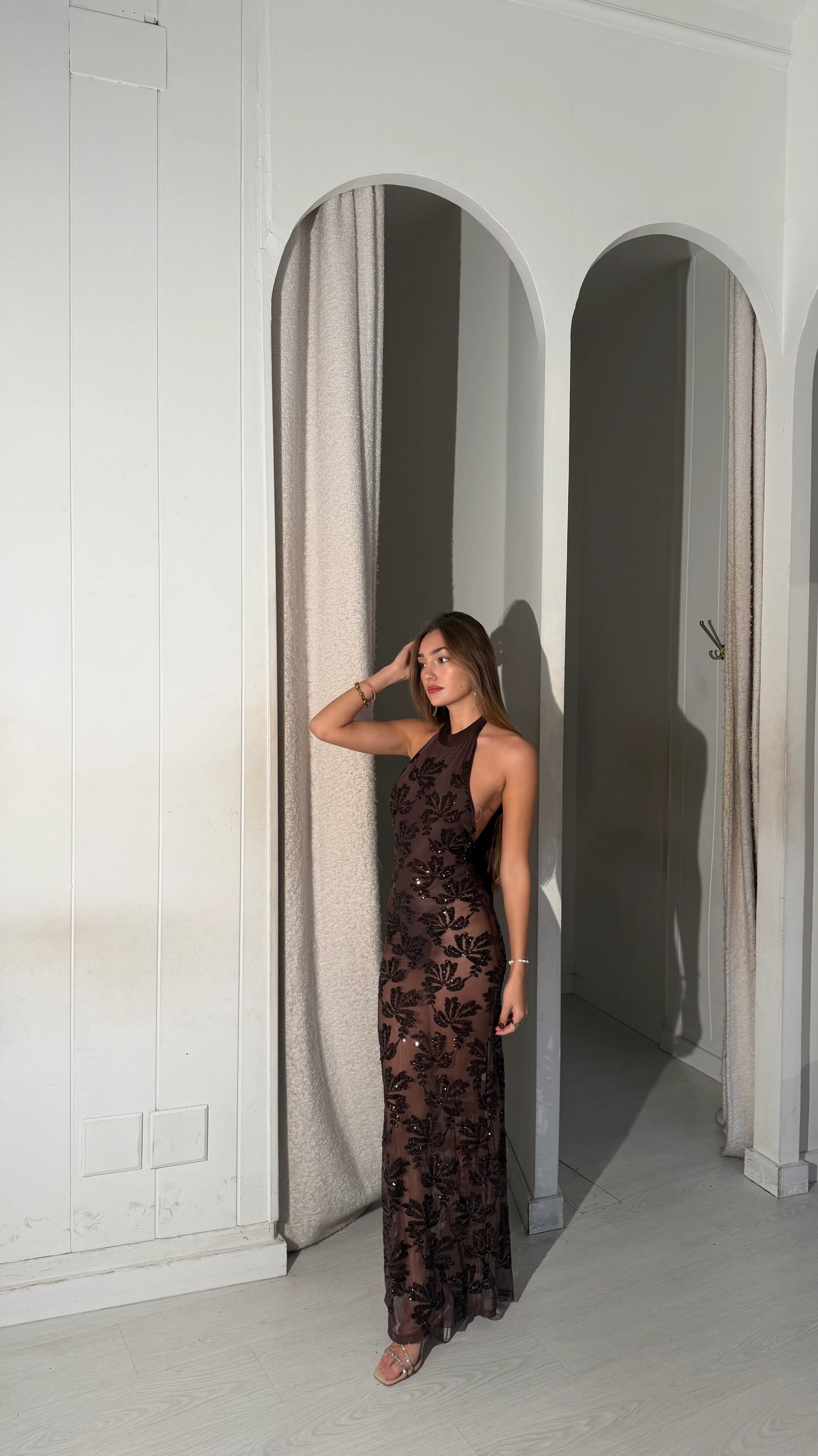 Muse dress - chocolate - Image 2