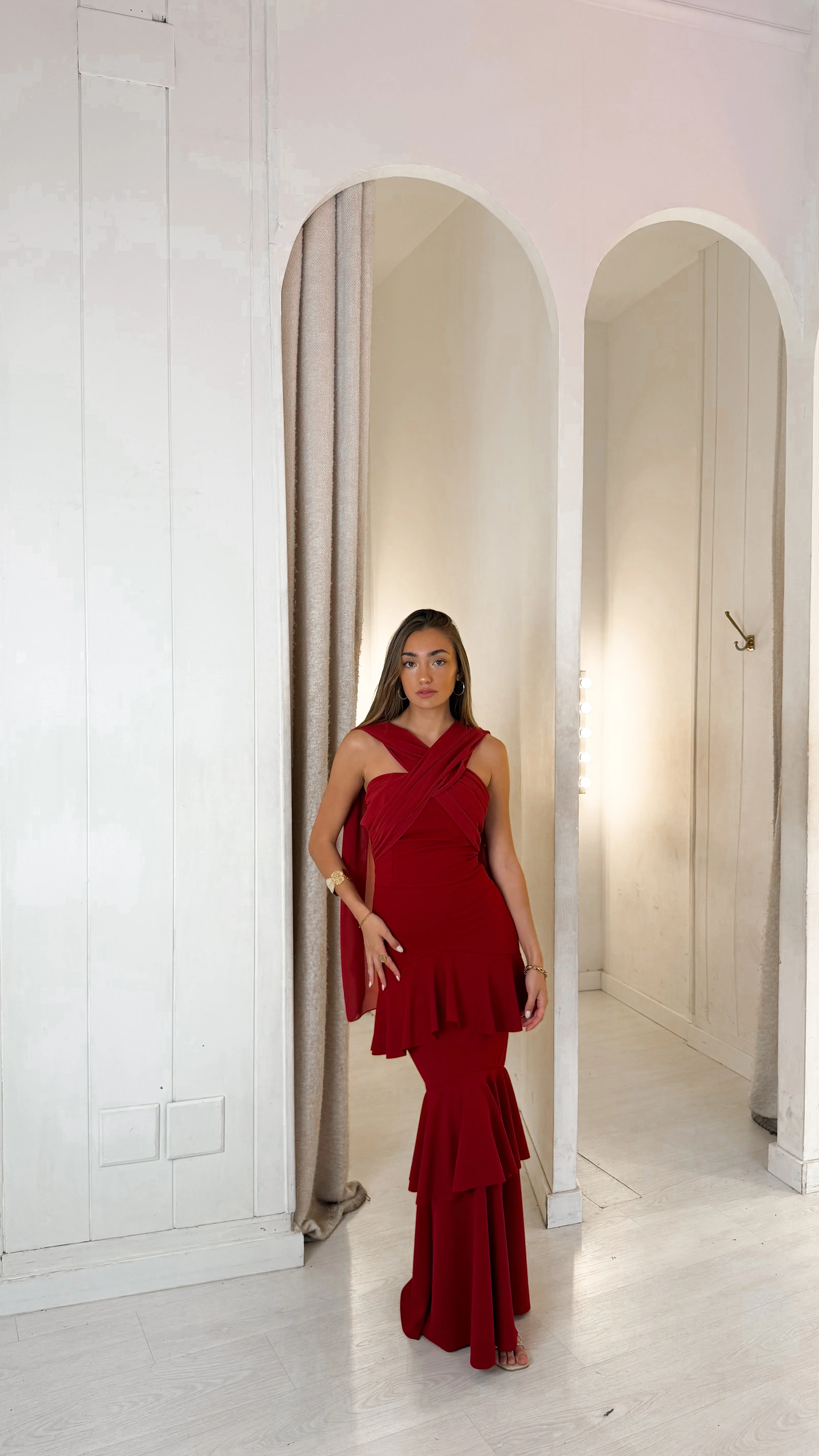 Sevilla dress - burdeos - Image 2