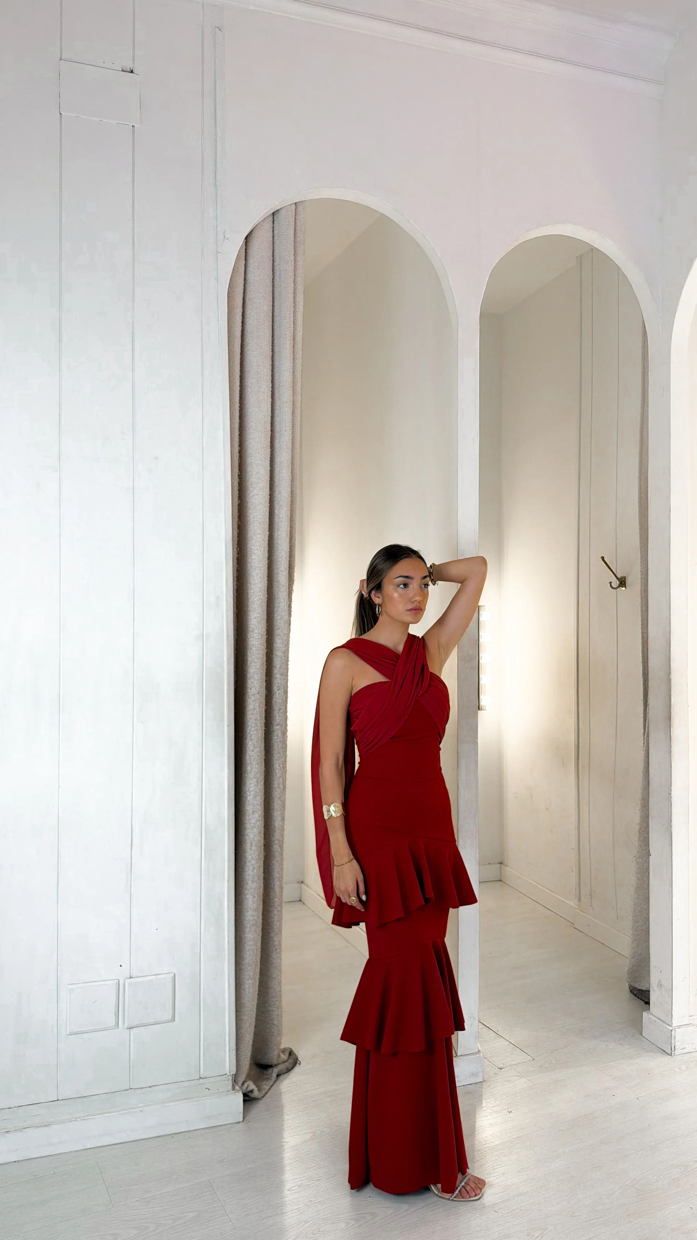 Sevilla dress - burdeos - Image 3