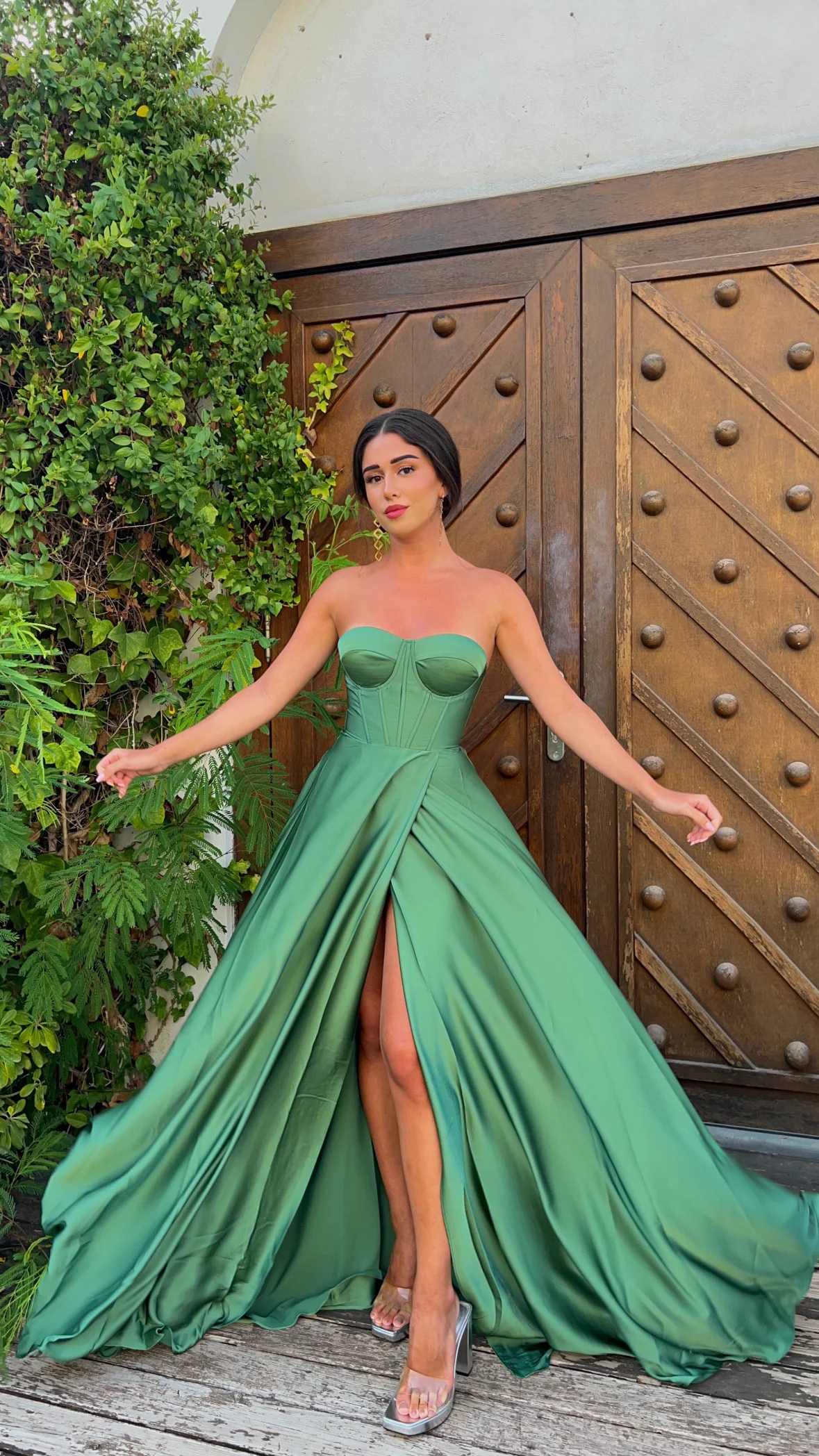 The corset dress - verde oliva - Image 3