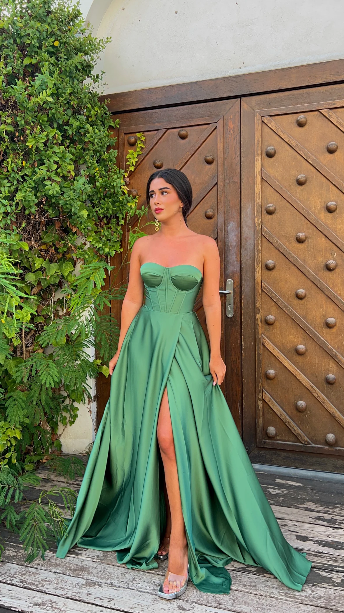 The corset dress - verde oliva - Image 4