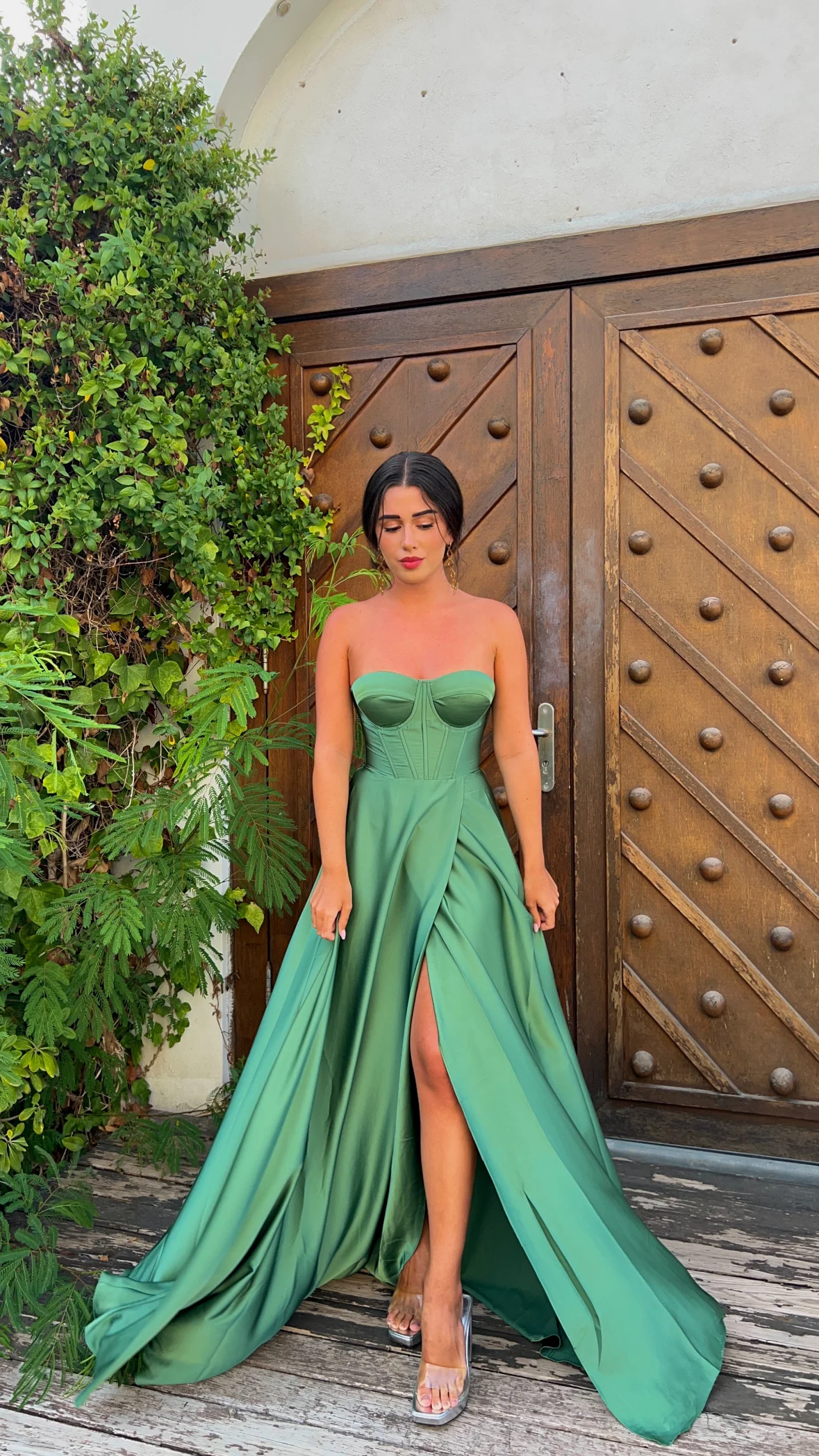 The corset dress - verde oliva - Image 5