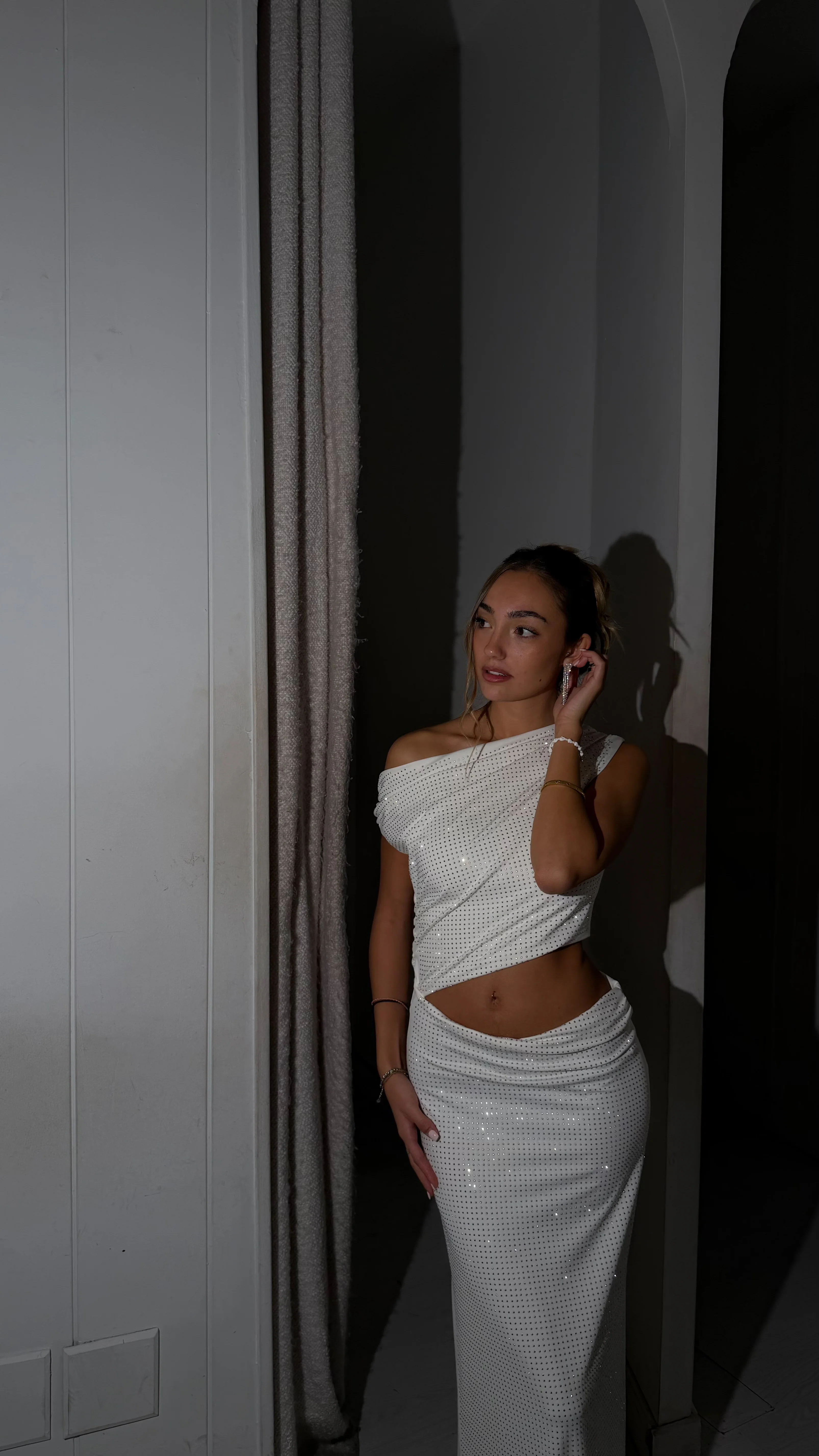 Snowflake dress - blanco