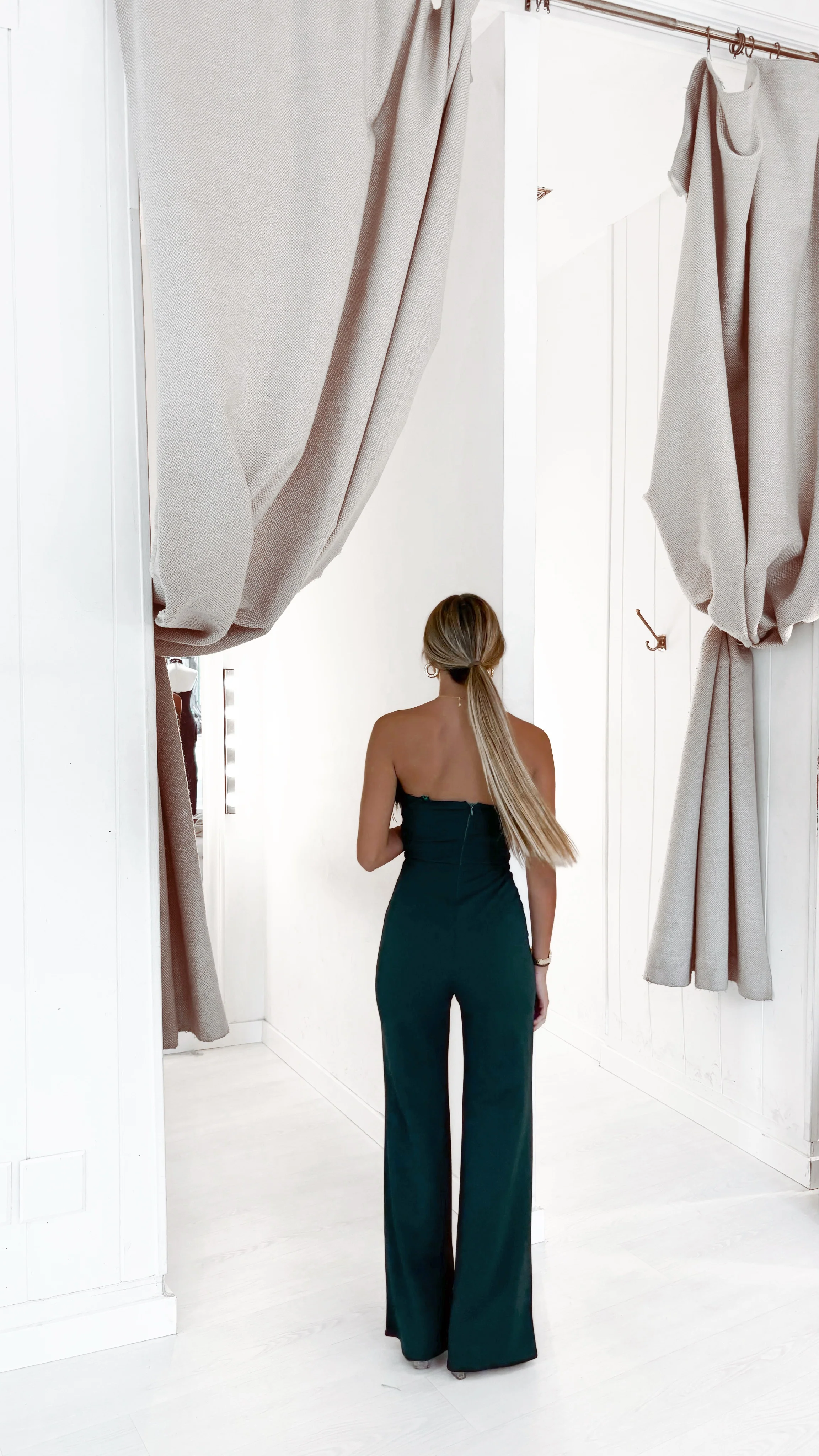Swan playsuit - verde botella - Image 2