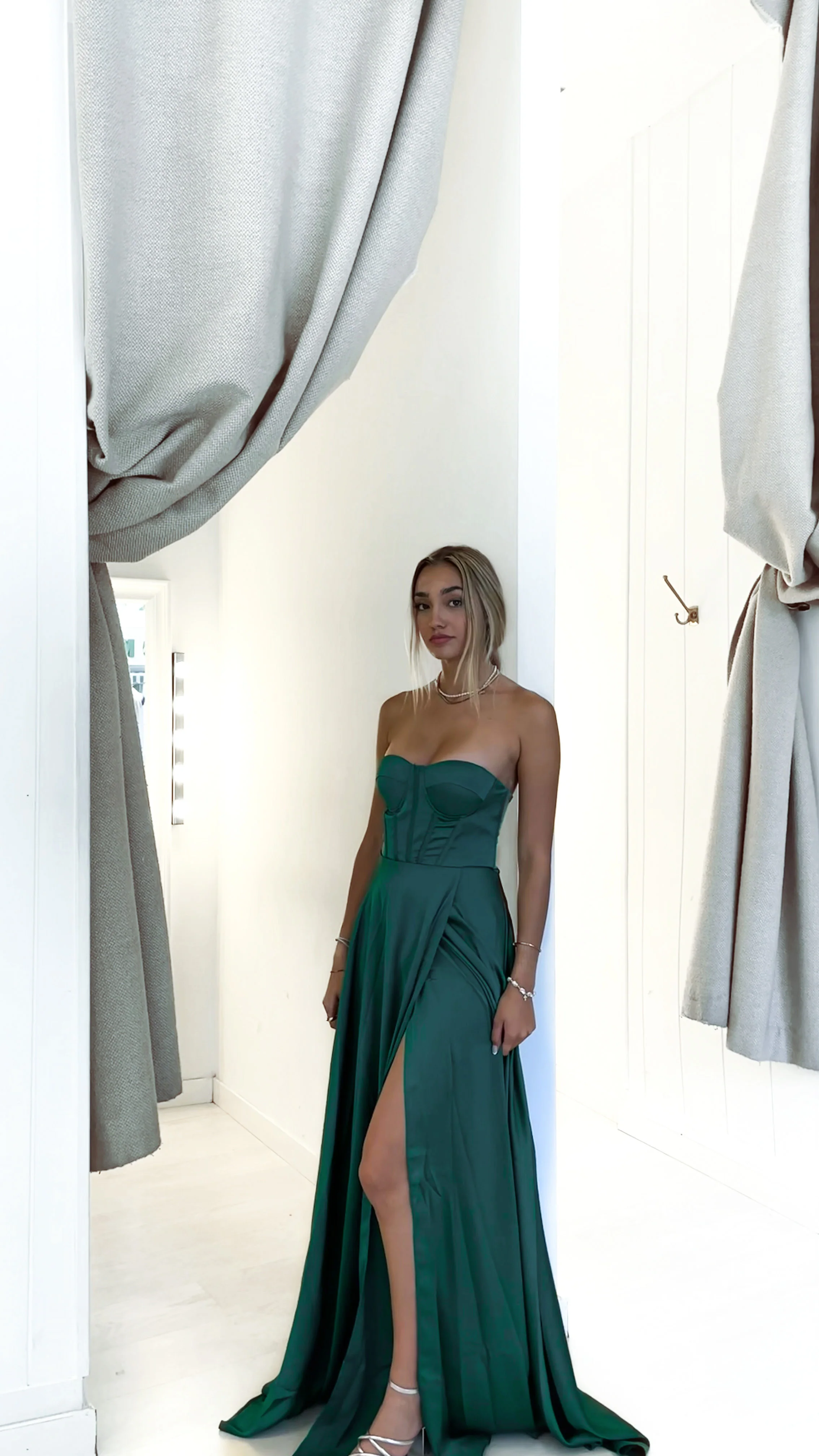 The corset dress - verde botella - Image 7