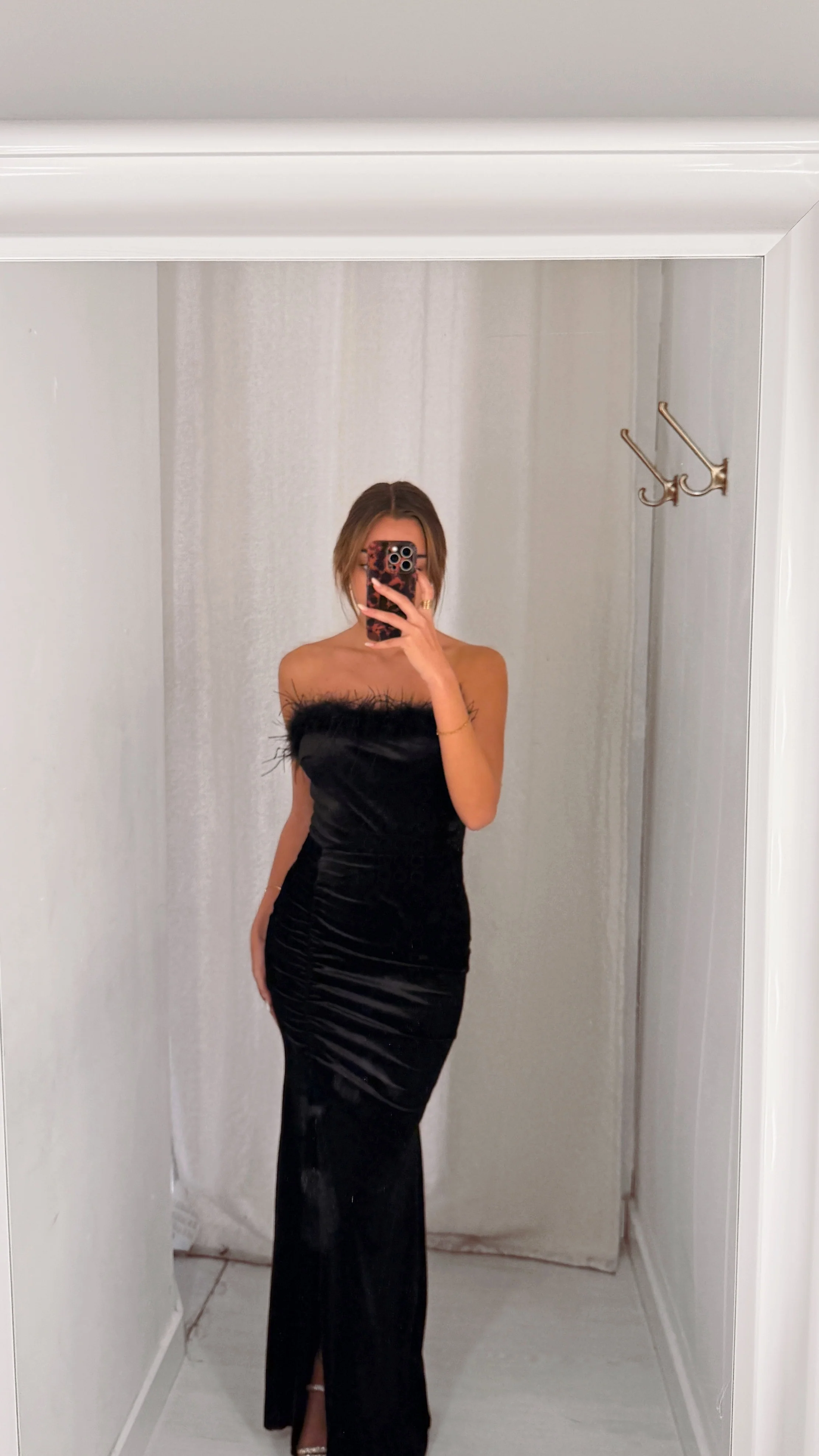 Velvet swan dress