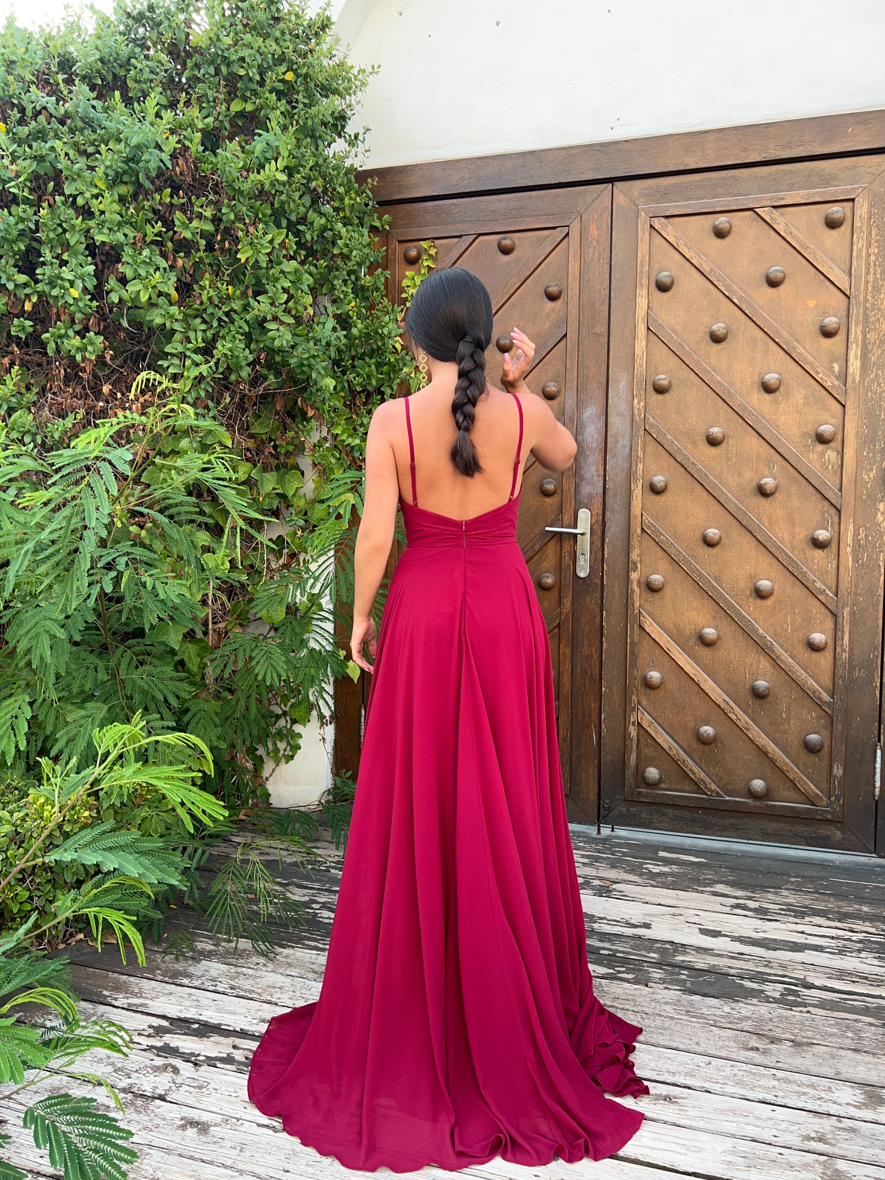 Verona dress - burdeos - Image 3