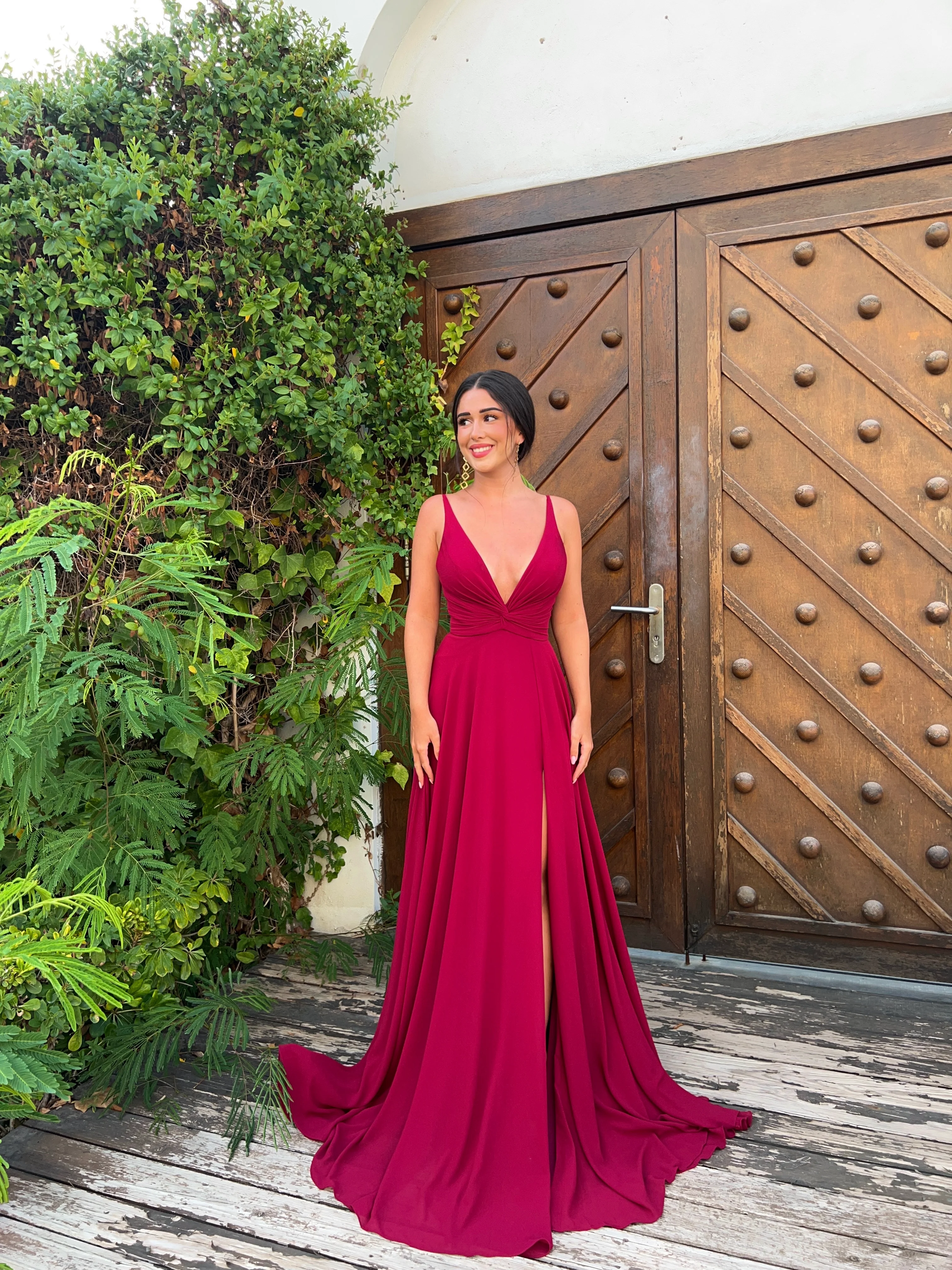 Verona dress - burdeos - Image 4